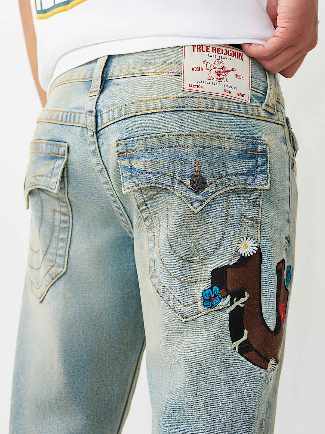 RICKY EMBROIDERED POCKET FLAP STRAIGHT JEAN 34", image 1