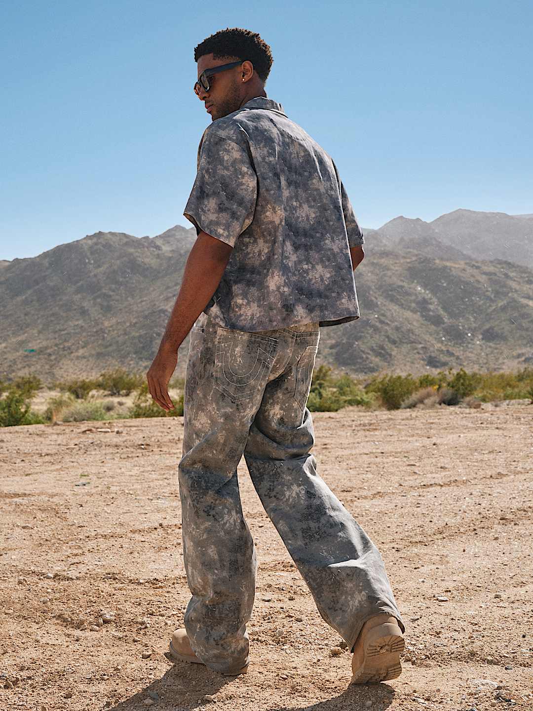 VINNY TIE-DYE CAMO ULTRA BAGGY JEAN 34", image 2