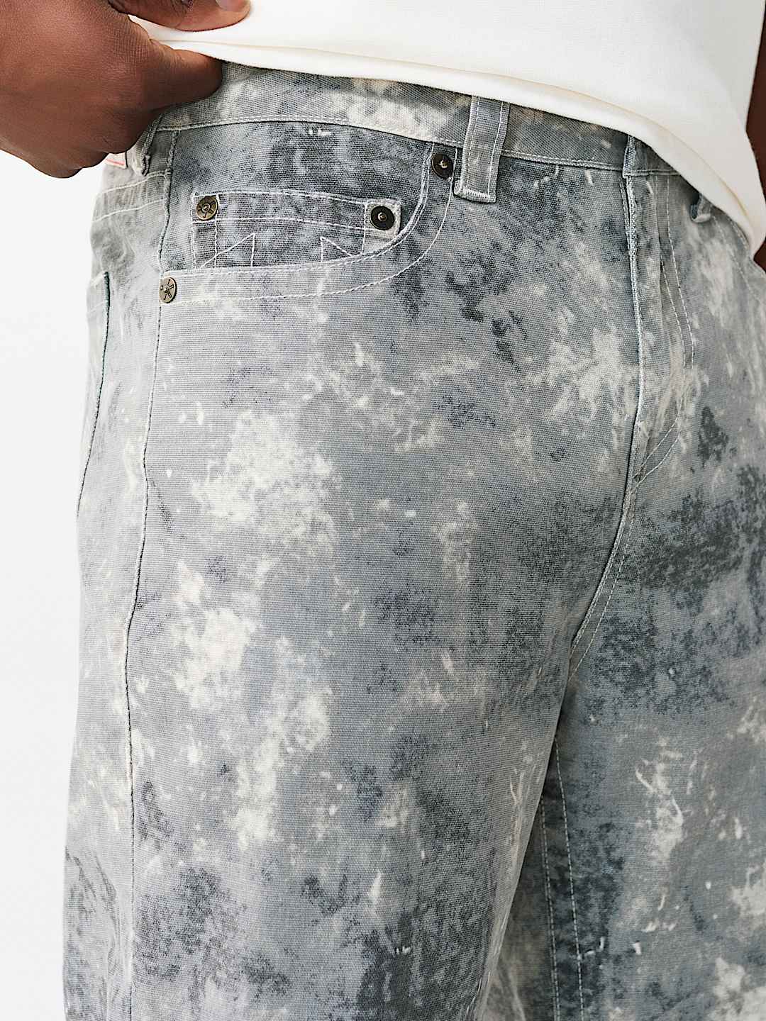 VINNY TIE-DYE CAMO ULTRA BAGGY JEAN 34", image 7