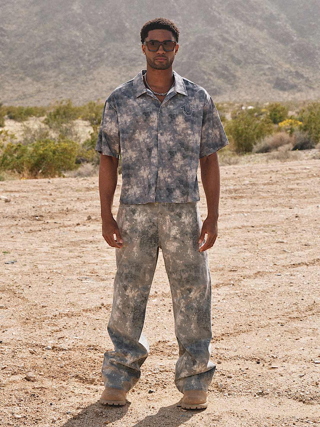 VINNY TIE-DYE CAMO ULTRA BAGGY JEAN 34", image 1