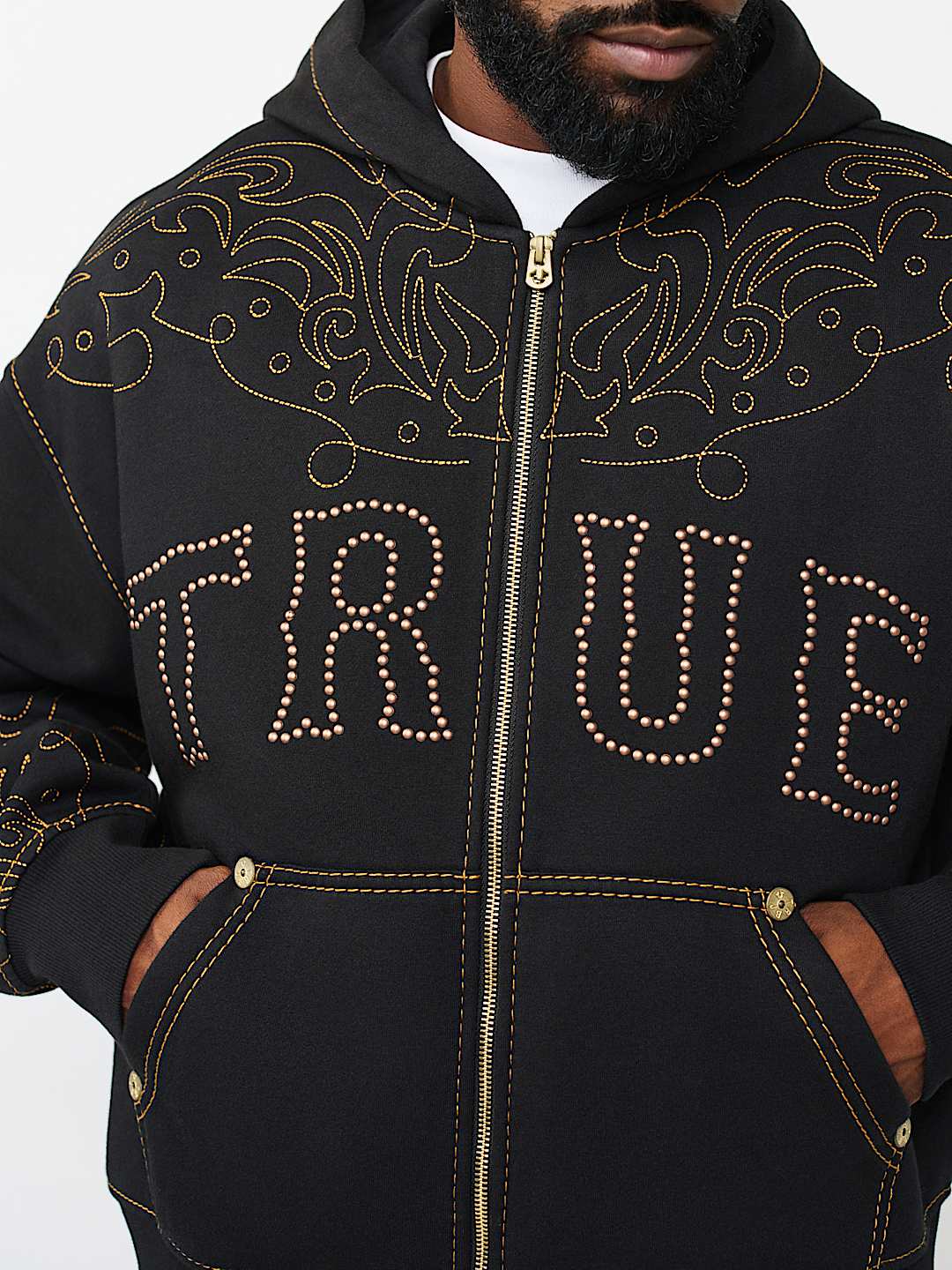 RODEO BIG T BOXY ZIP HOODIE, image 3