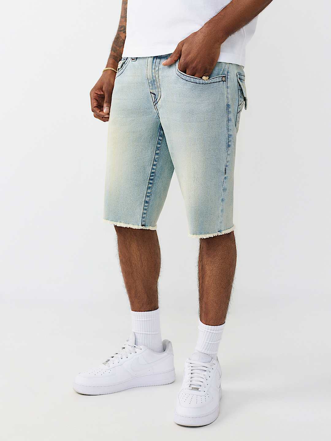 RICKY FRAYED HEM FLAP SHORT, image 3