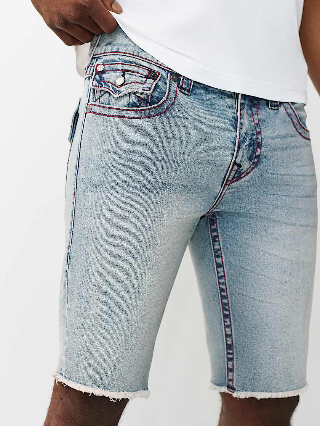 RICKY FLAP FRAYED HEM SHORT , image 4