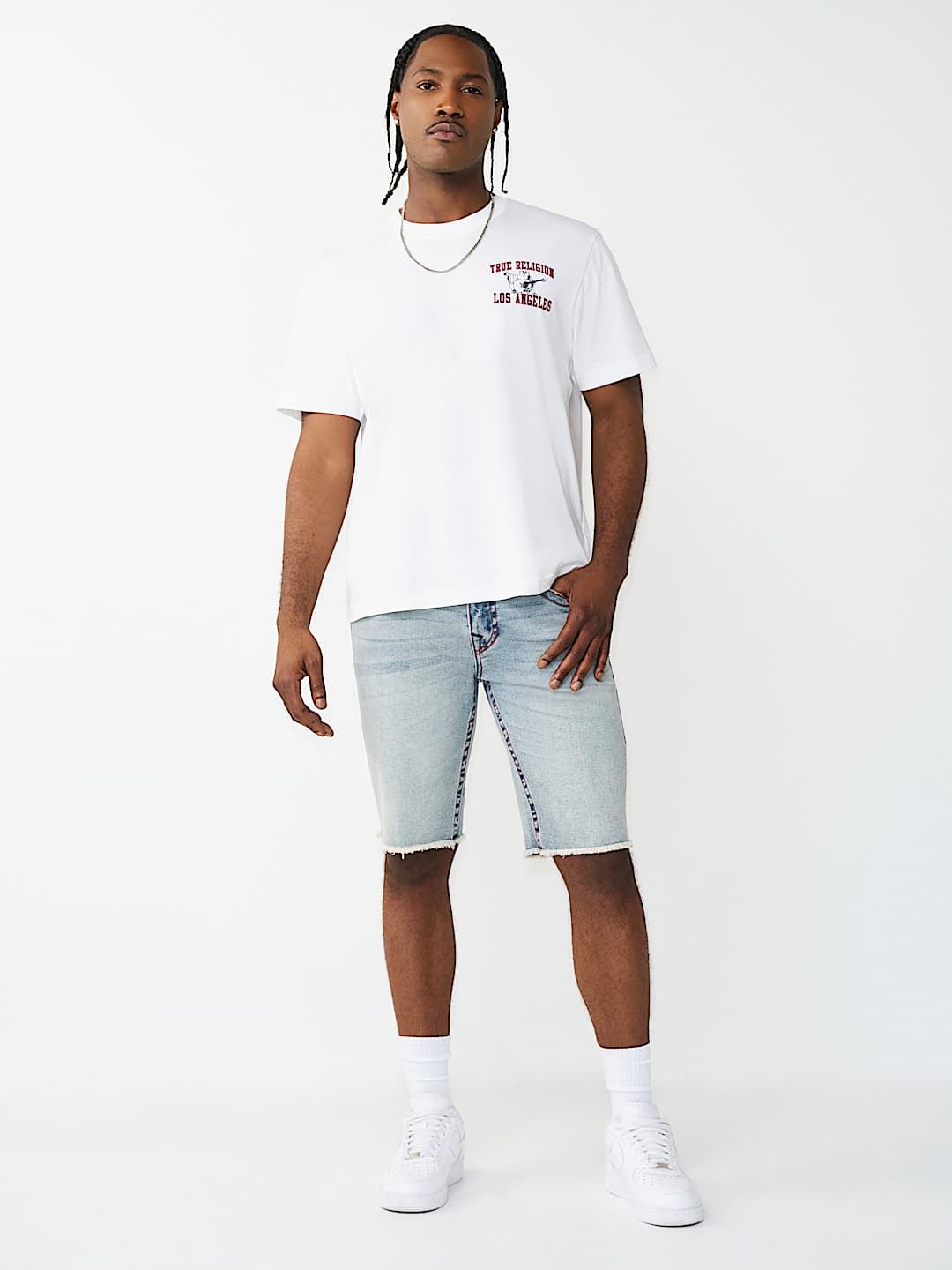 RICKY FLAP FRAYED HEM SHORT , image 6