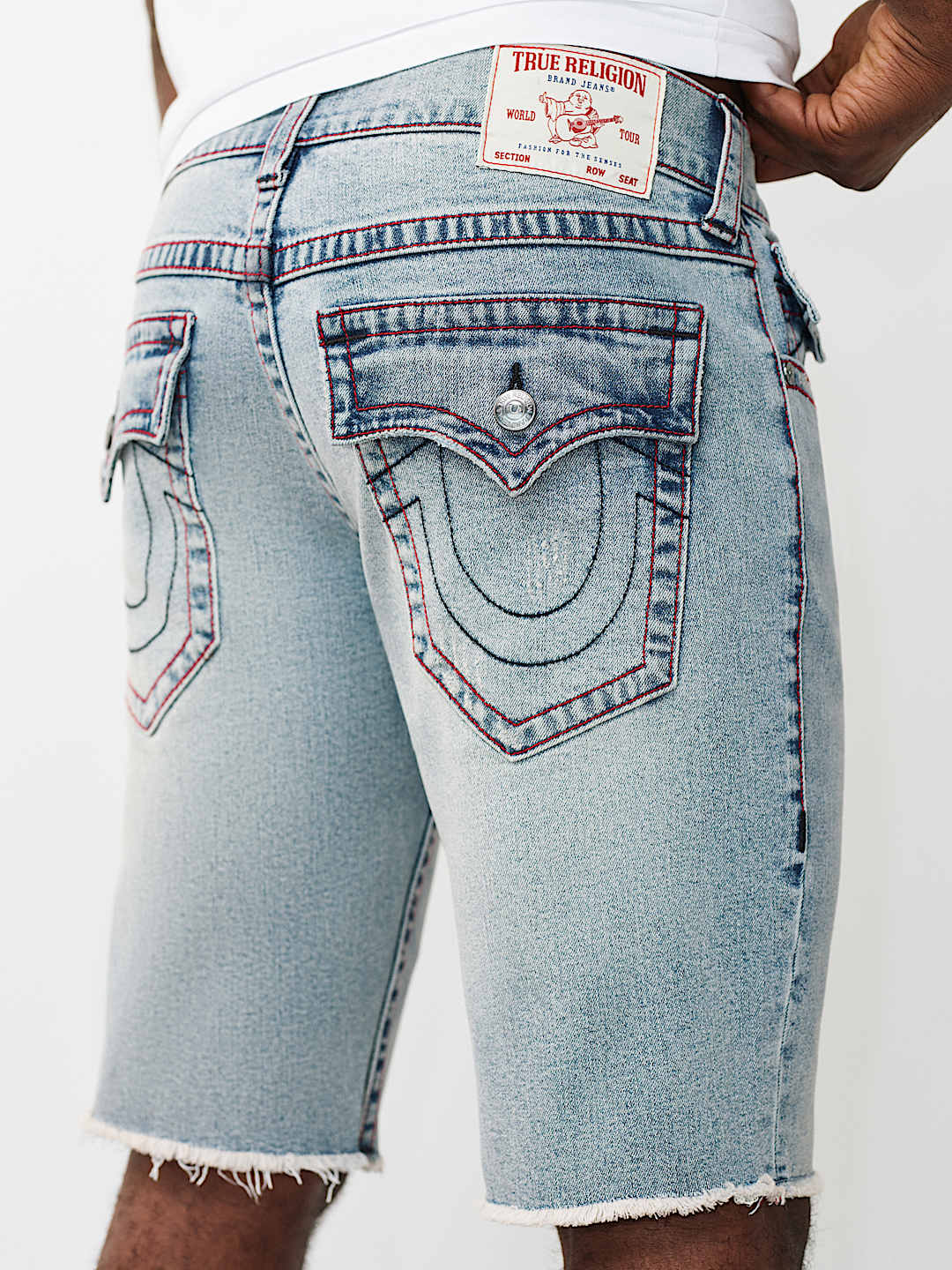 RICKY FLAP FRAYED HEM SHORT , image 1