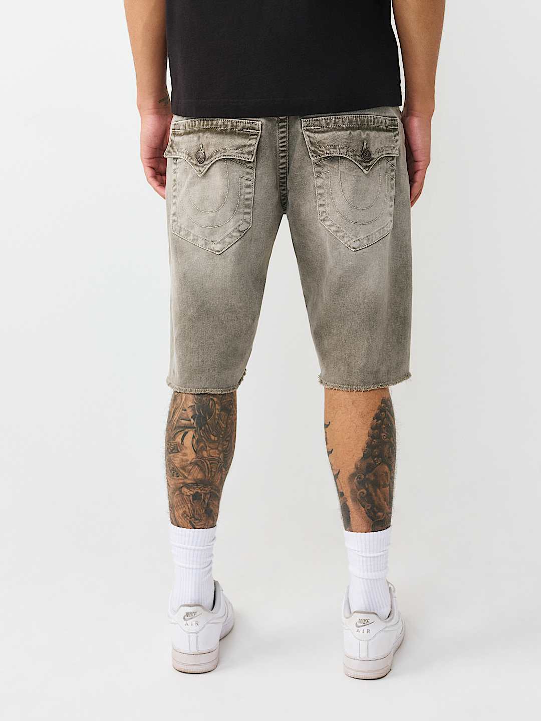 RICKY FRAYED HEM FLAP SHORT