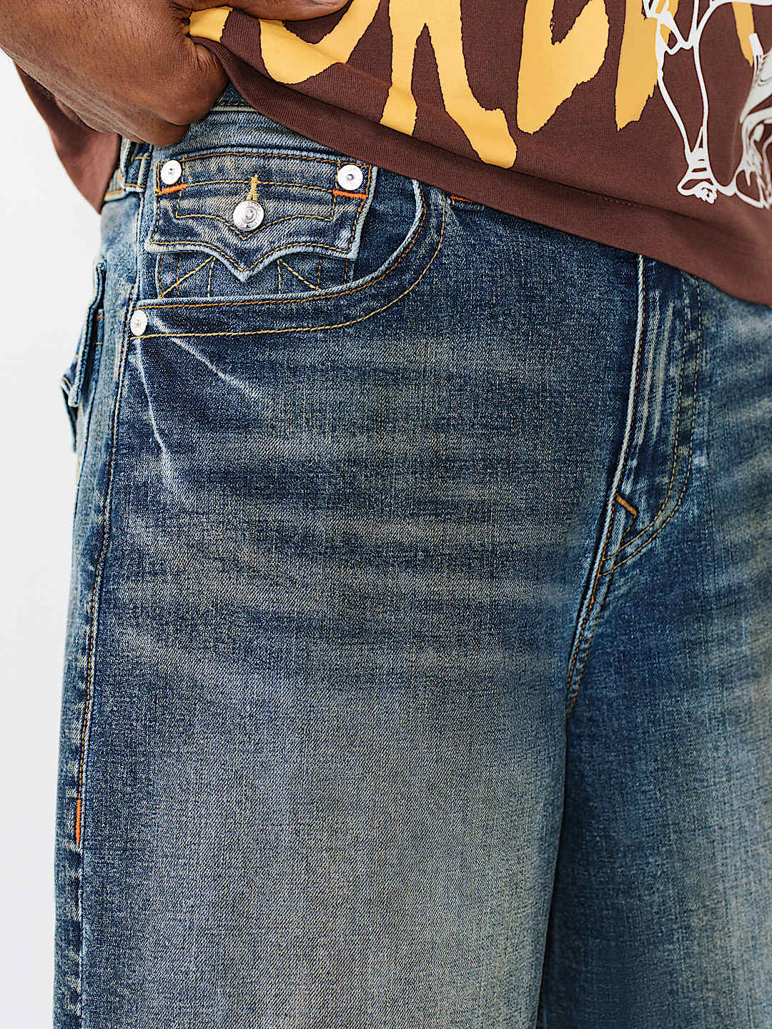 MIKEY FRAYED HEM FLAP BAGGY AF SHORT, image 5