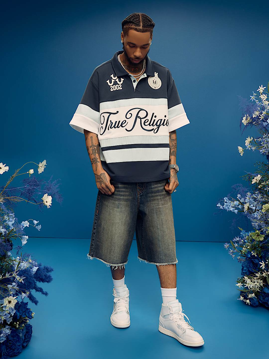 MIKEY FRAYED HEM FLAP BAGGY AF SHORT, image 1