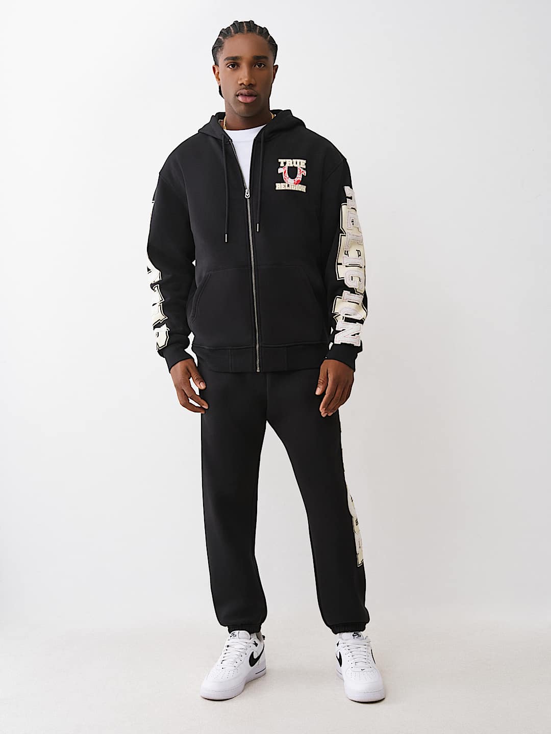 TERRY APPLIQUÉ ZIP HOODIE | True Religion