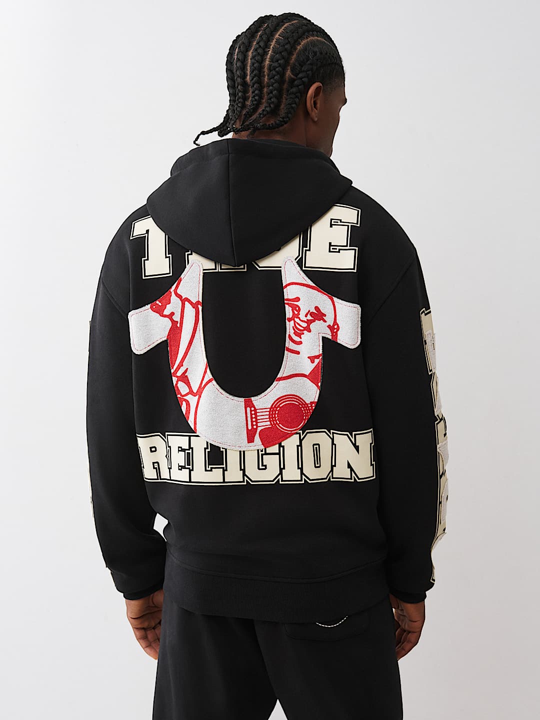 TRUE RELIGION zipパーカー True Religion Classic Logo Black Zip Hoodie | Zumiez