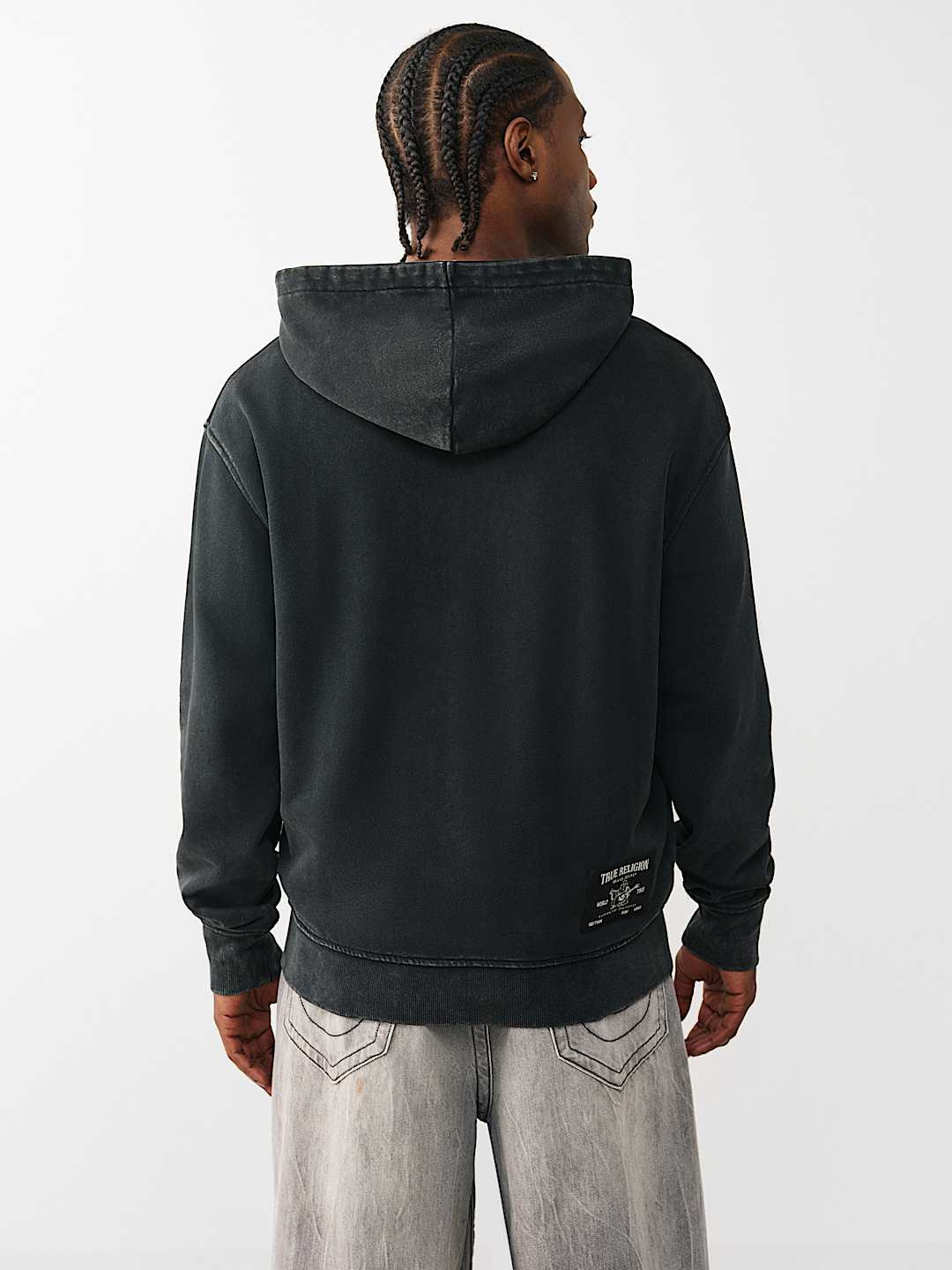 STUDDED LOGO ZIP HOODIE, image 3