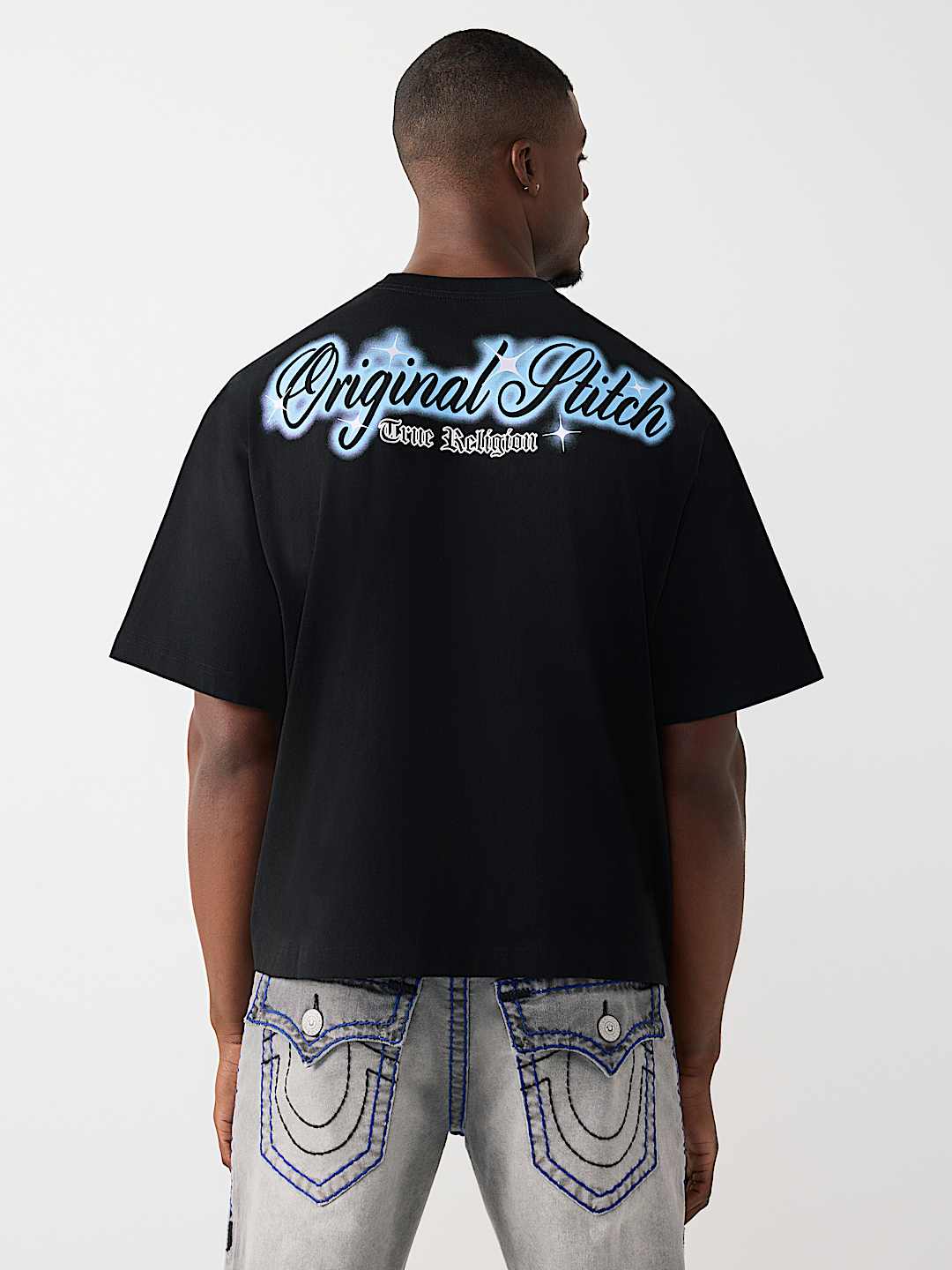 RHINESTONE LOGO HEAVYWEIGHT BOXY TEE, image 5