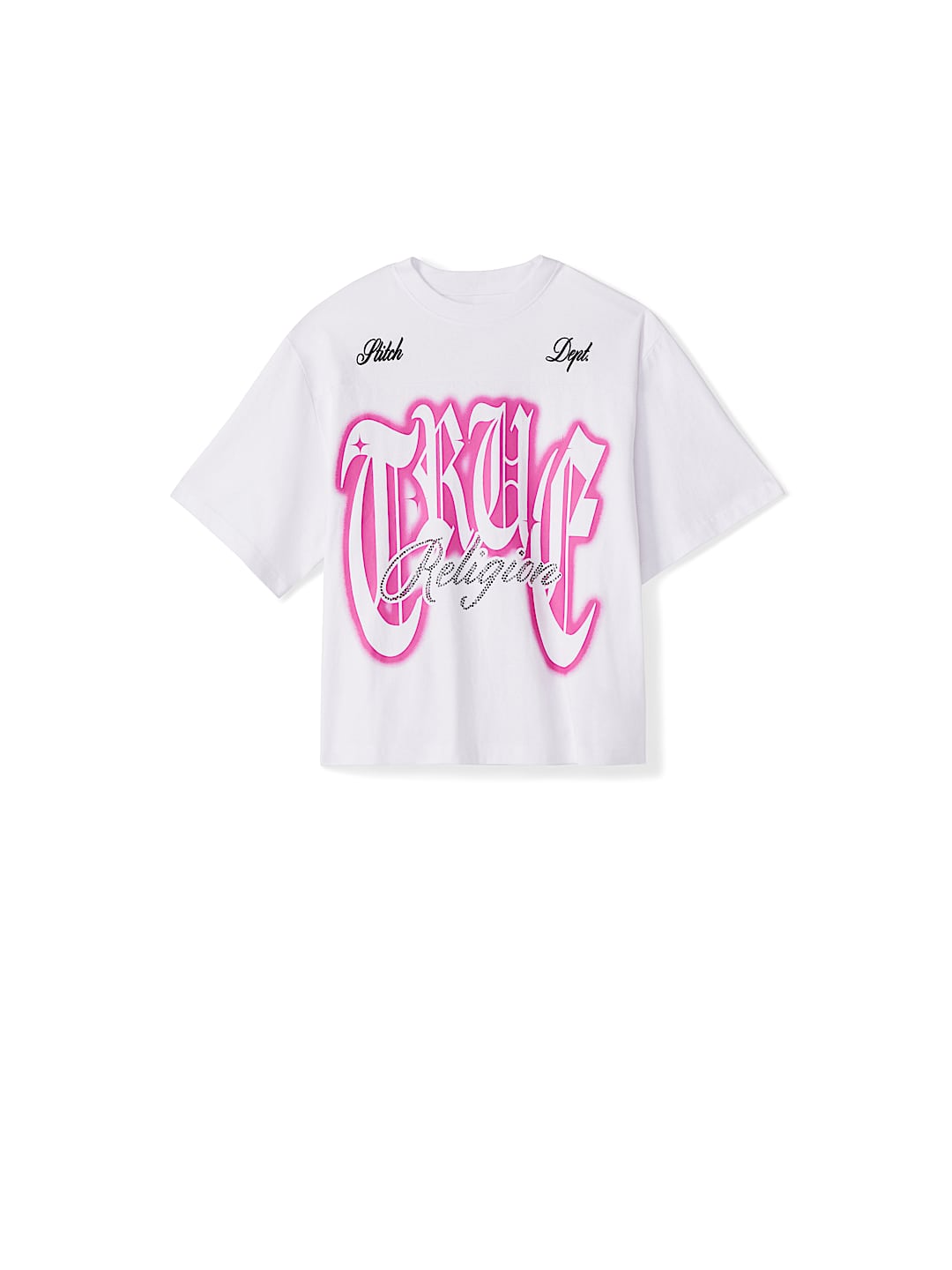 RHINESTONE LOGO HEAVYWEIGHT BOXY TEE, image 7