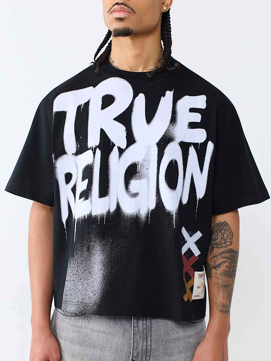GRAFFITI LOGO BOXY TEE