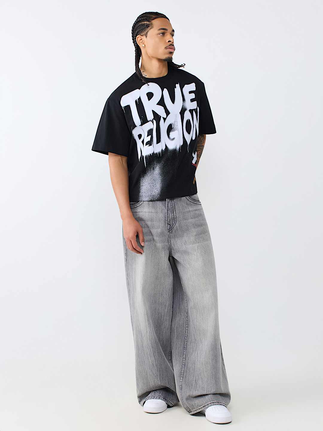 GRAFFITI LOGO BOXY TEE