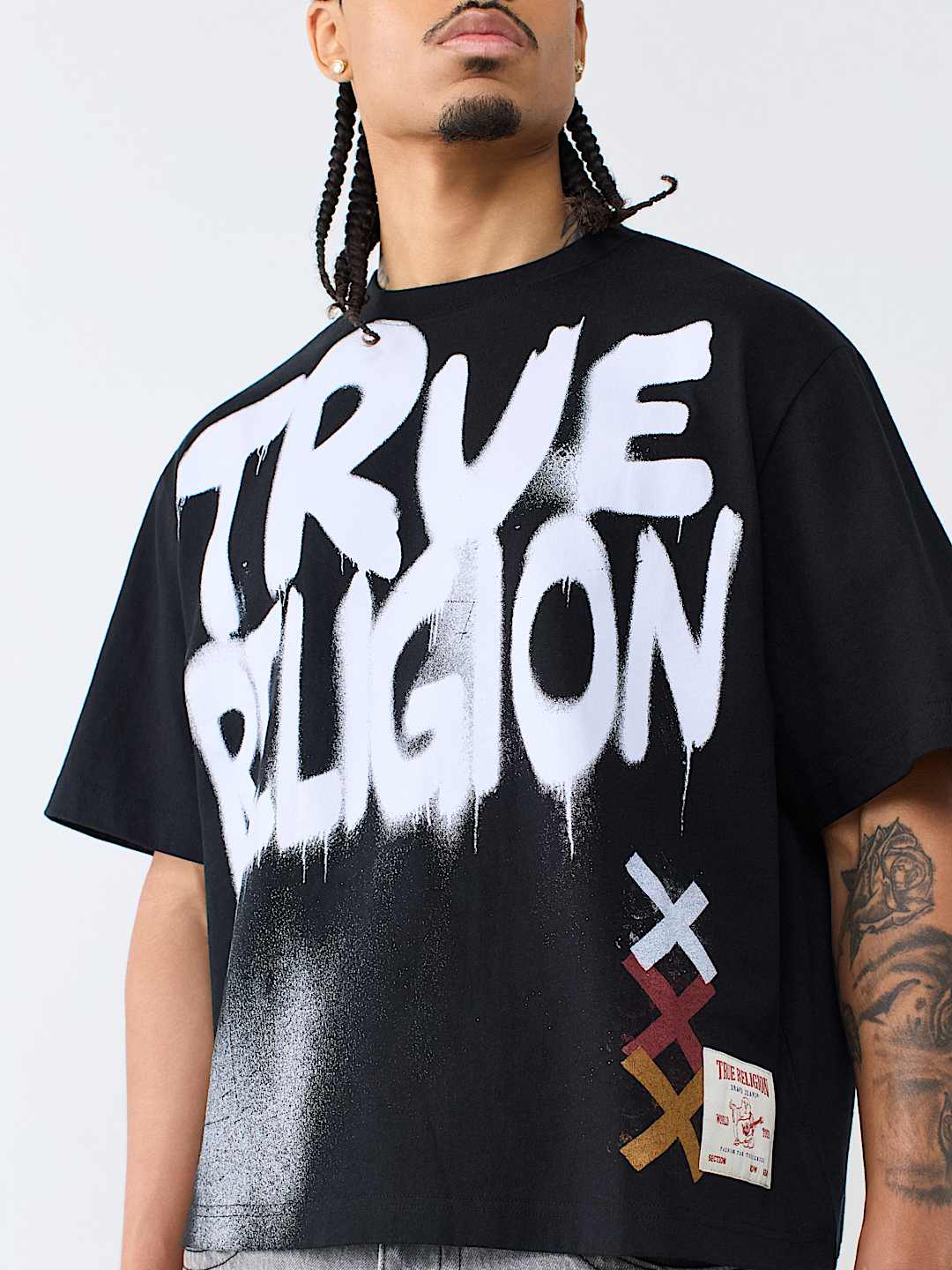 GRAFFITI LOGO BOXY TEE