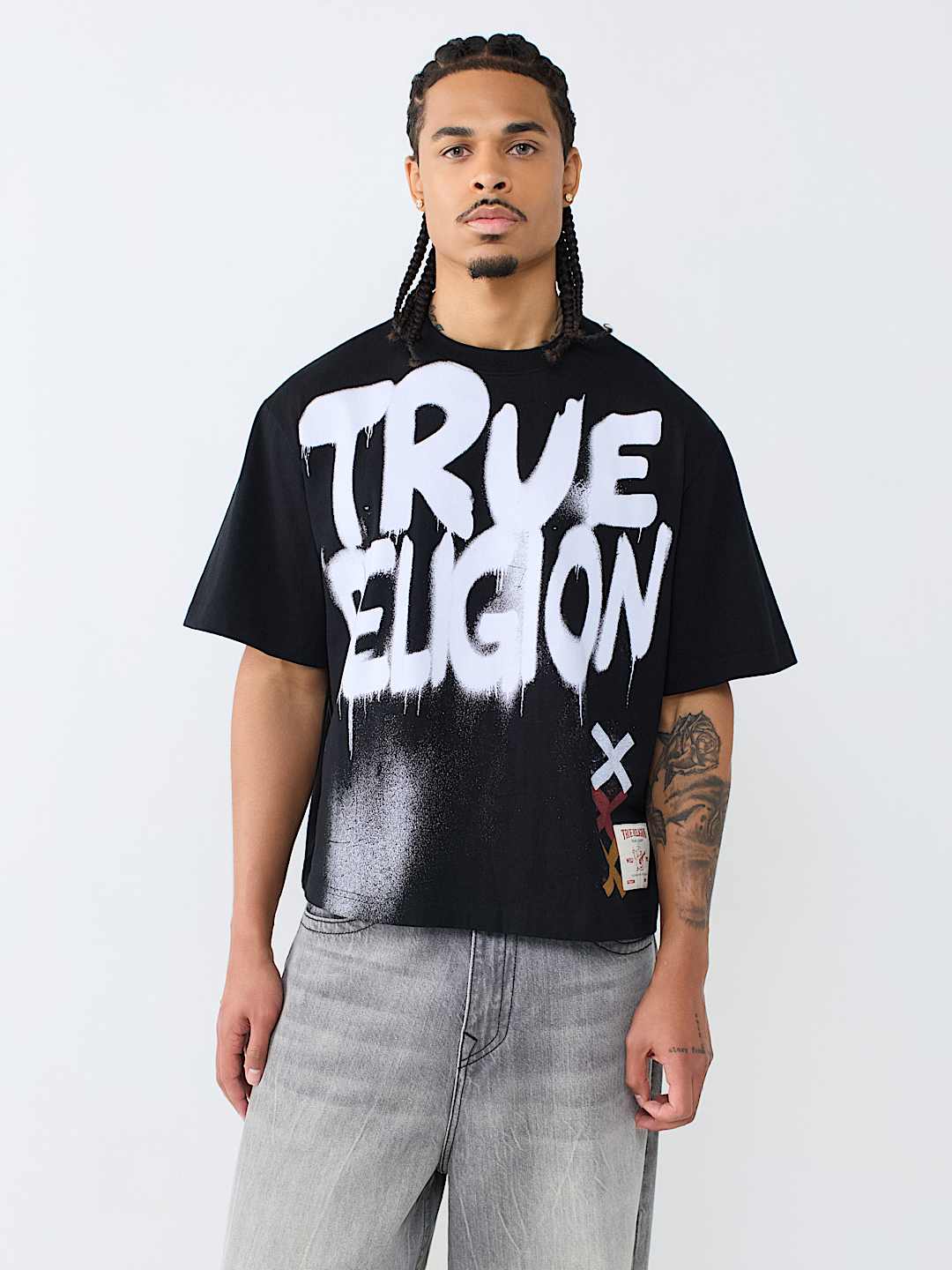 GRAFFITI LOGO BOXY TEE
