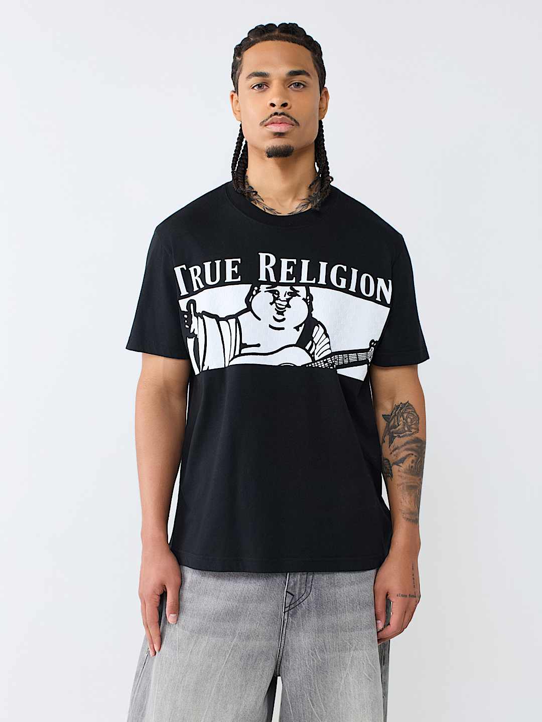 CHECKERED BUDDHA TEE
