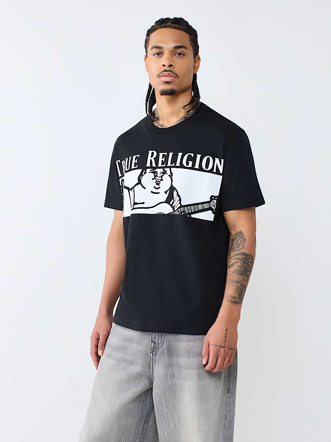 CHECKERED BUDDHA TEE