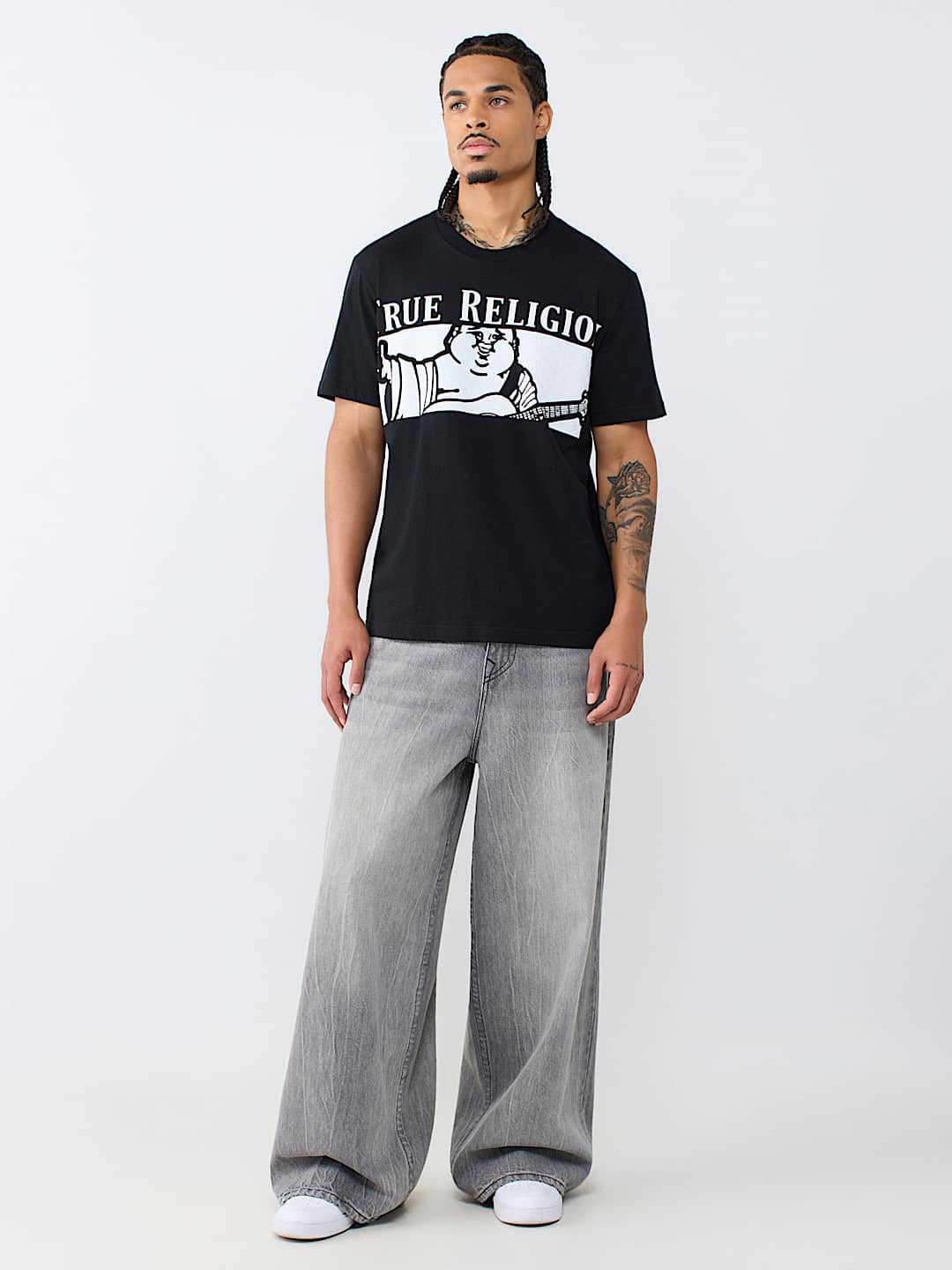 CHECKERED BUDDHA TEE