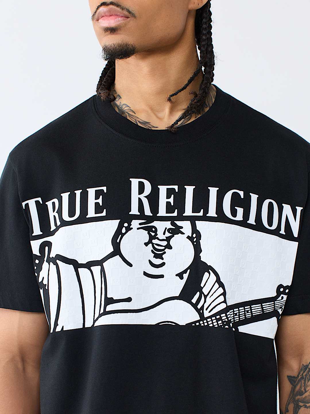 CHECKERED BUDDHA TEE