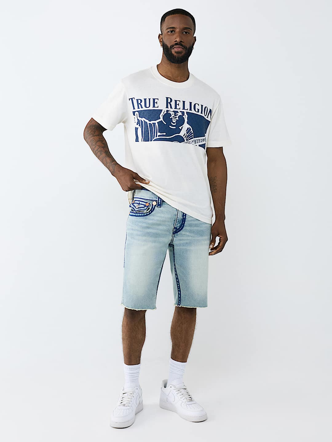 CHECKERED BUDDHA TEE