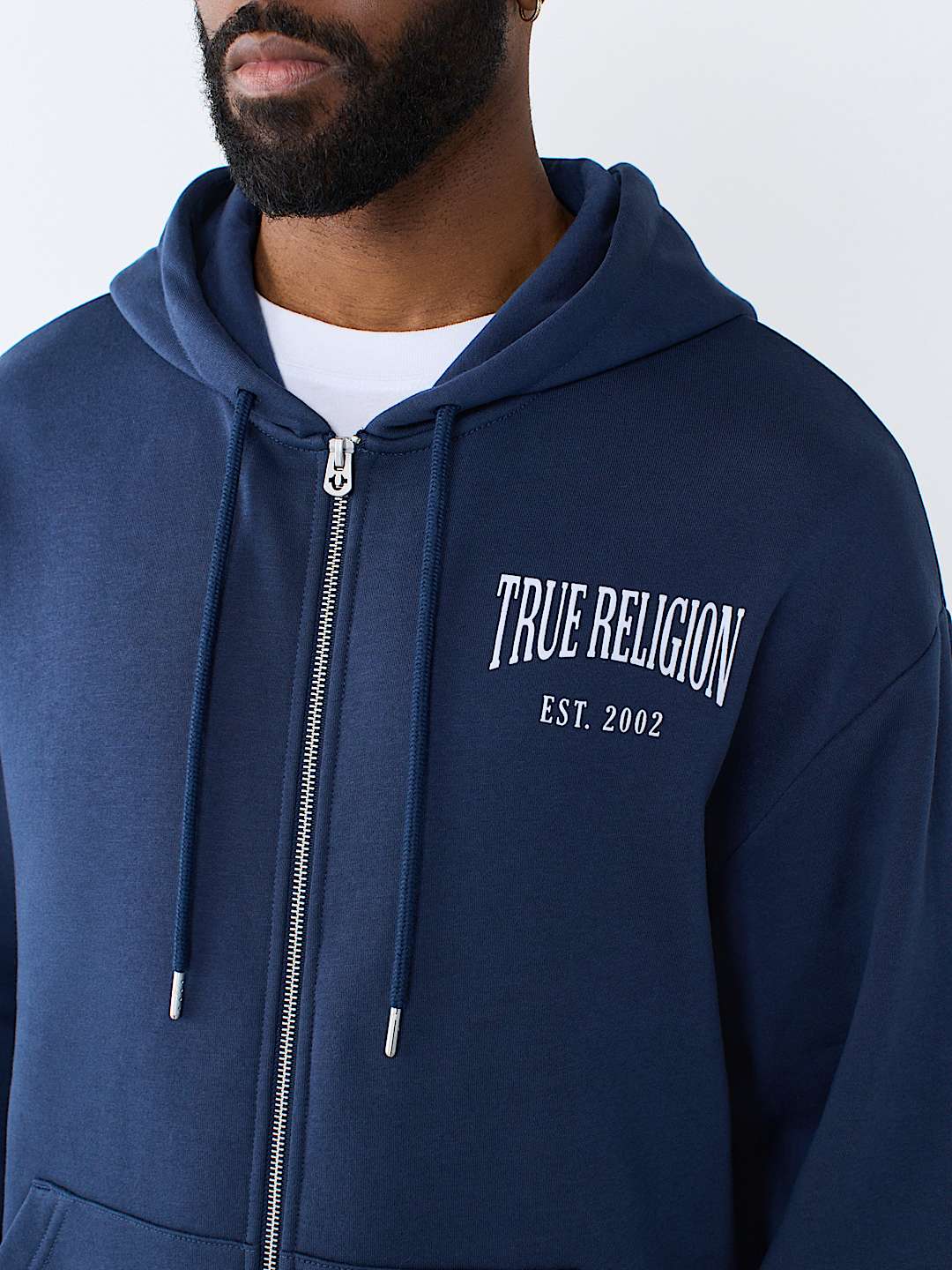 BUDDHA ARCHED LOGO ZIP HOODIE