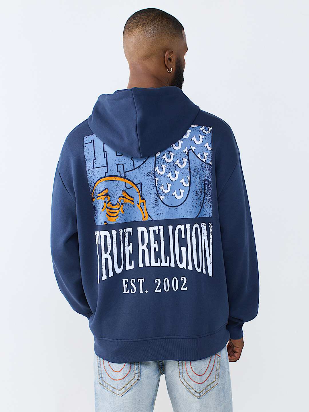 BUDDHA ARCHED LOGO ZIP HOODIE