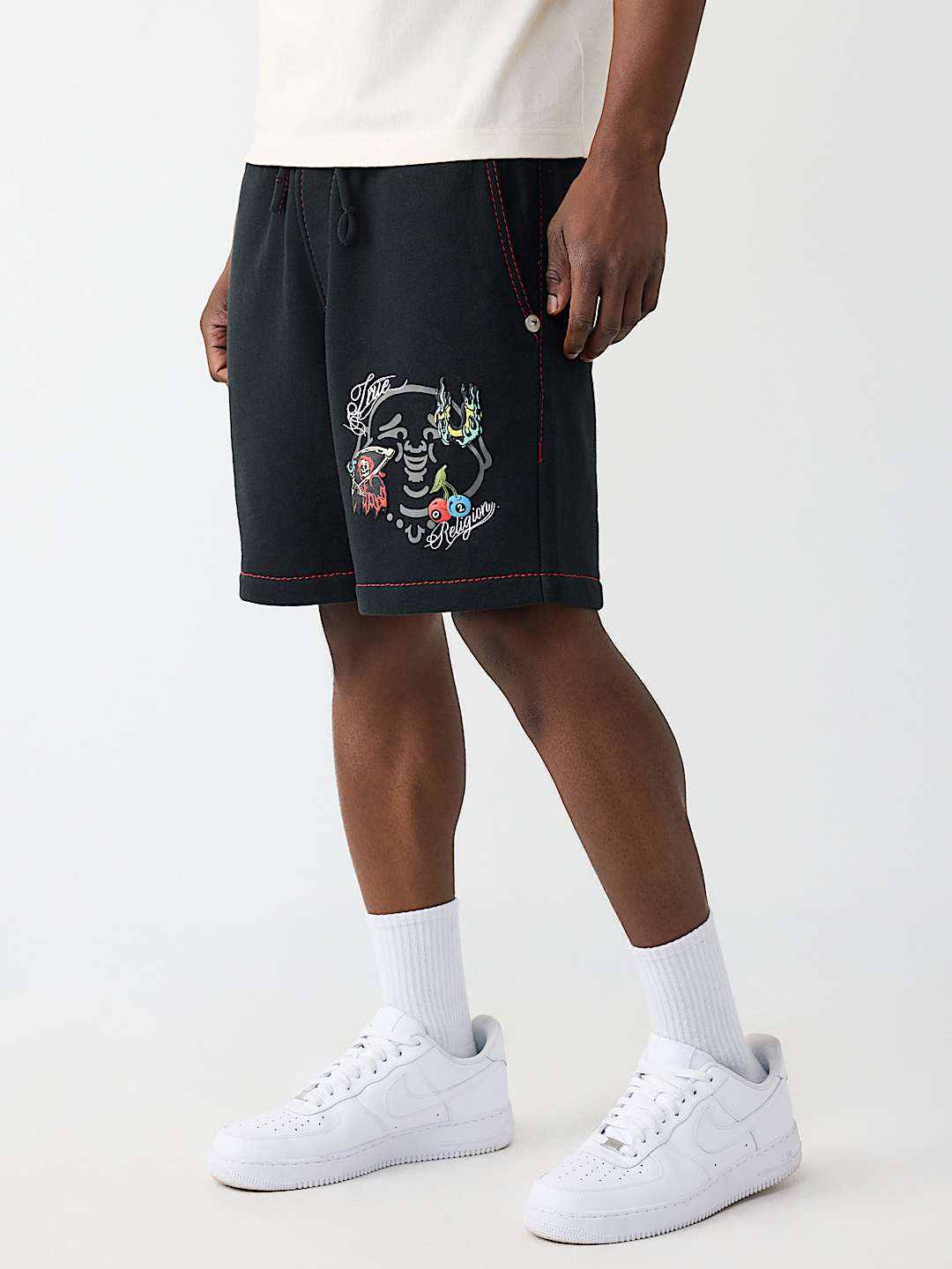 SHORTS DE POLAR BIG T CON ROSTRO DE BUDA, image 3