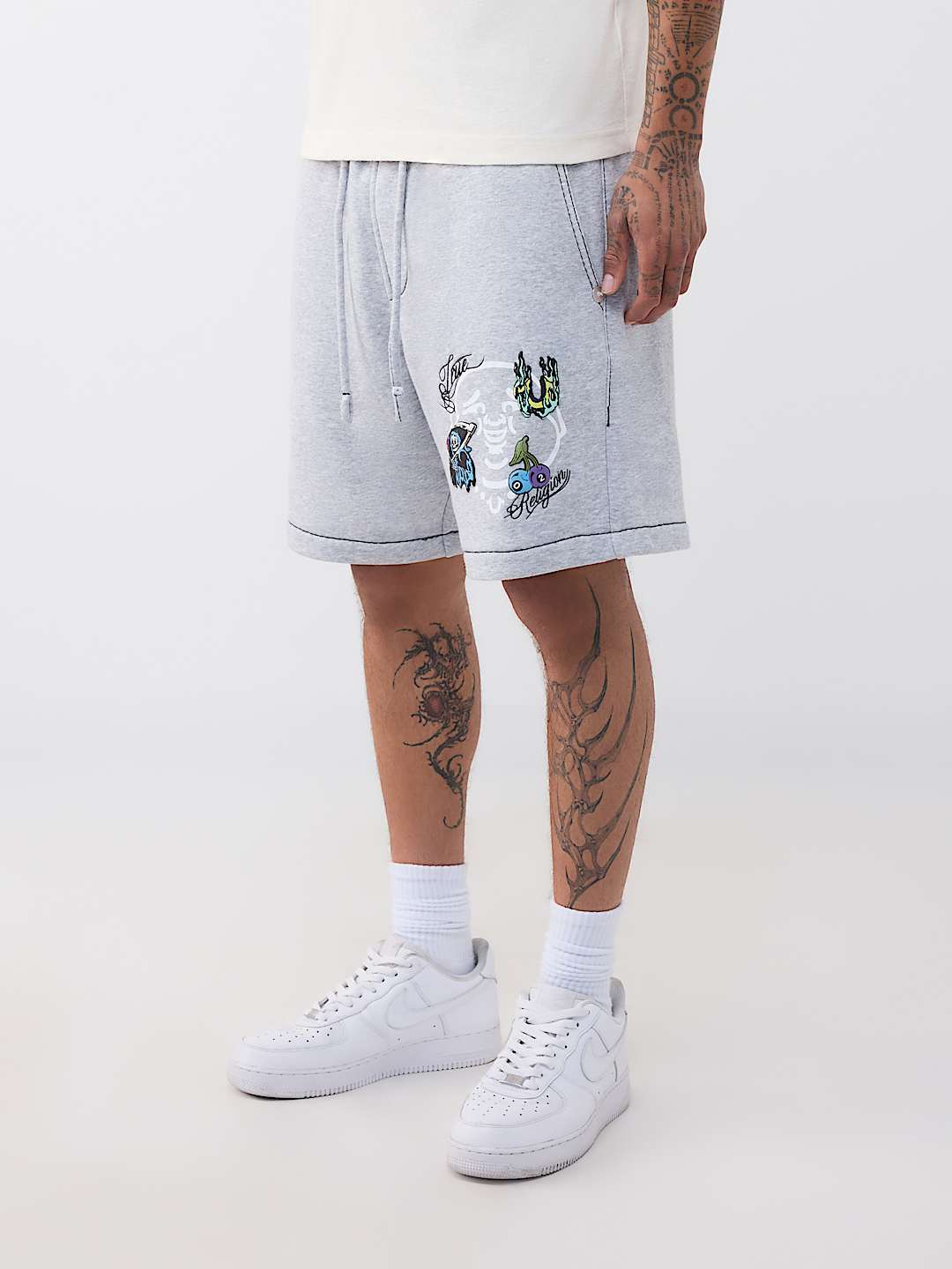 SHORTS DE POLAR BIG T CON ROSTRO DE BUDA, image 5