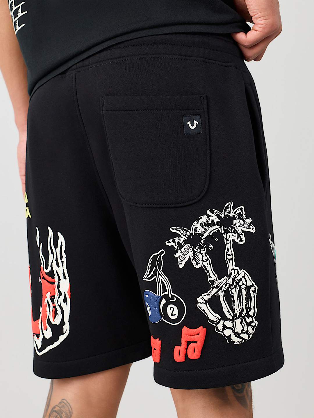 SKETCHED LOGO FLEECE SHORT
