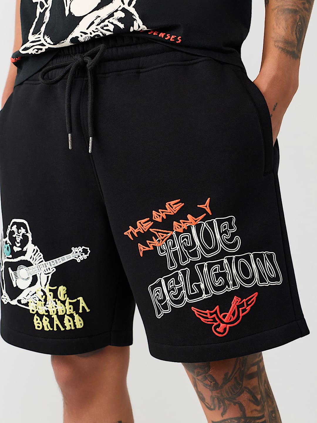 SKETCHED LOGO FLEECE SHORT