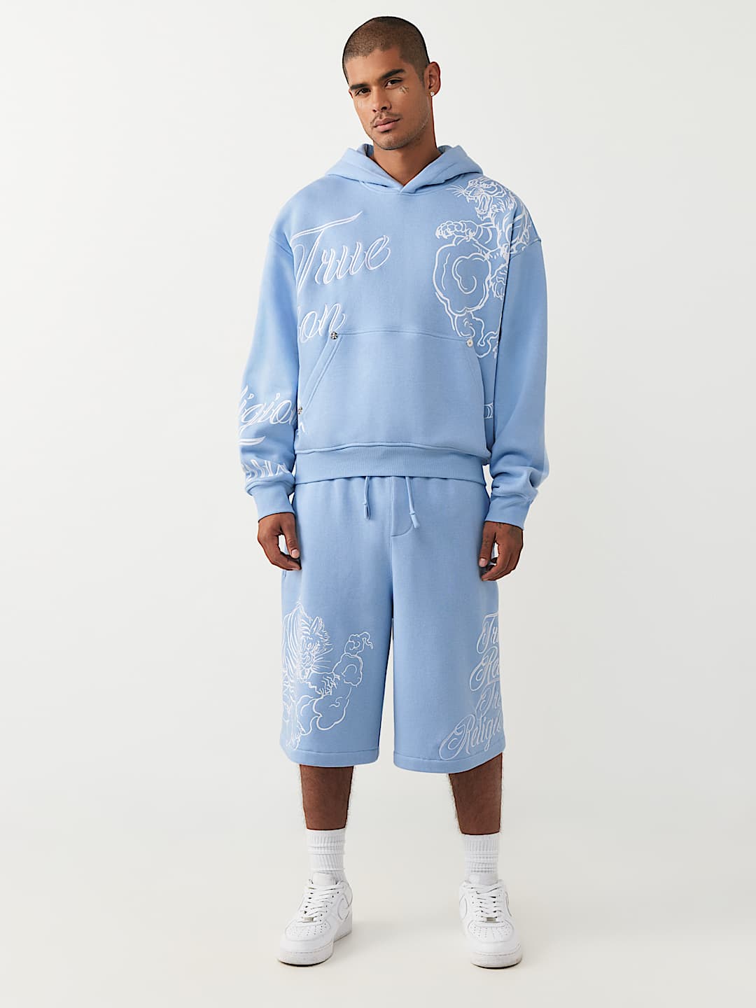 TIGER SCRIPT BOXY HOODIE, image 3