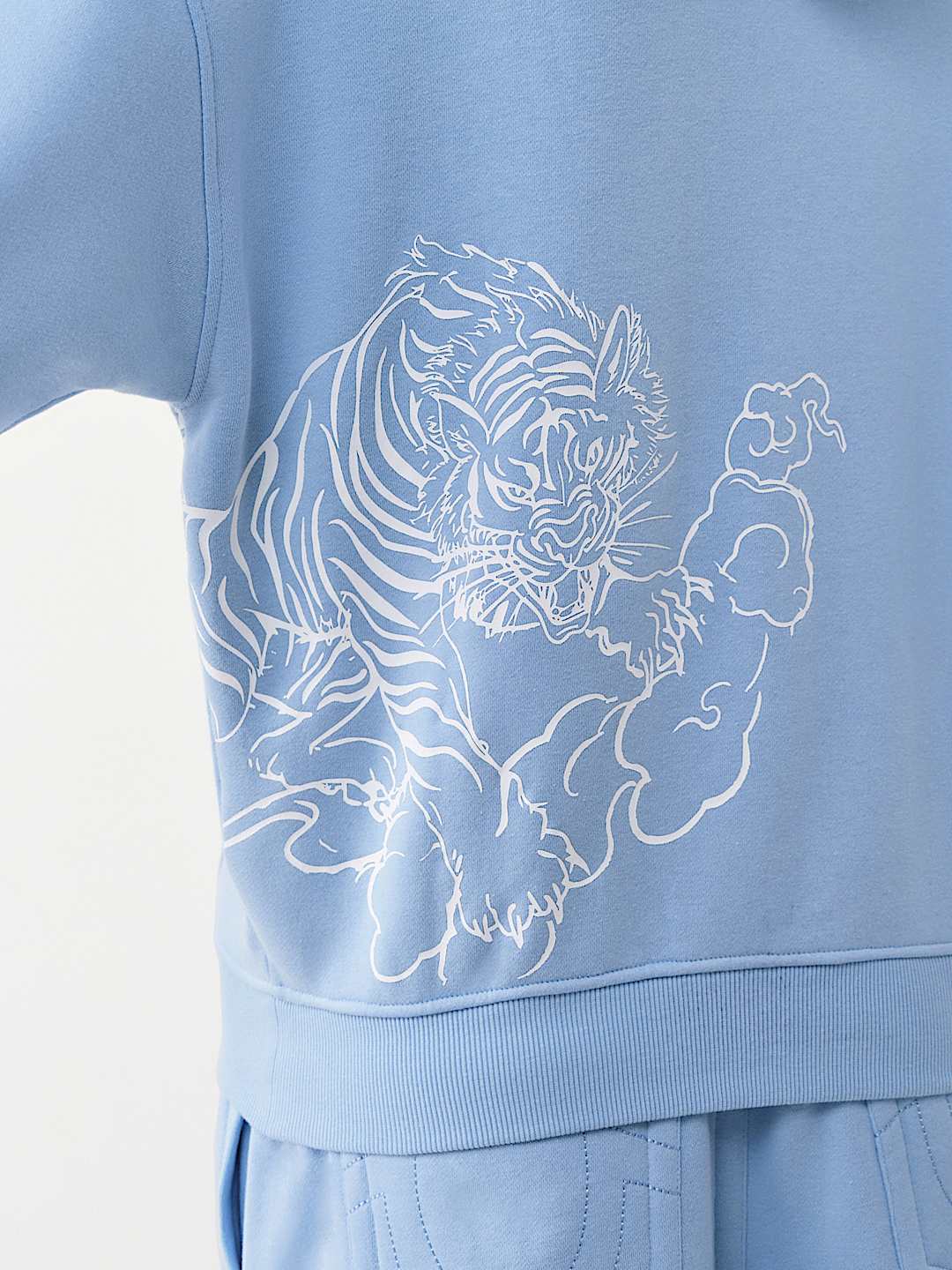 TIGER SCRIPT BOXY HOODIE, image 7