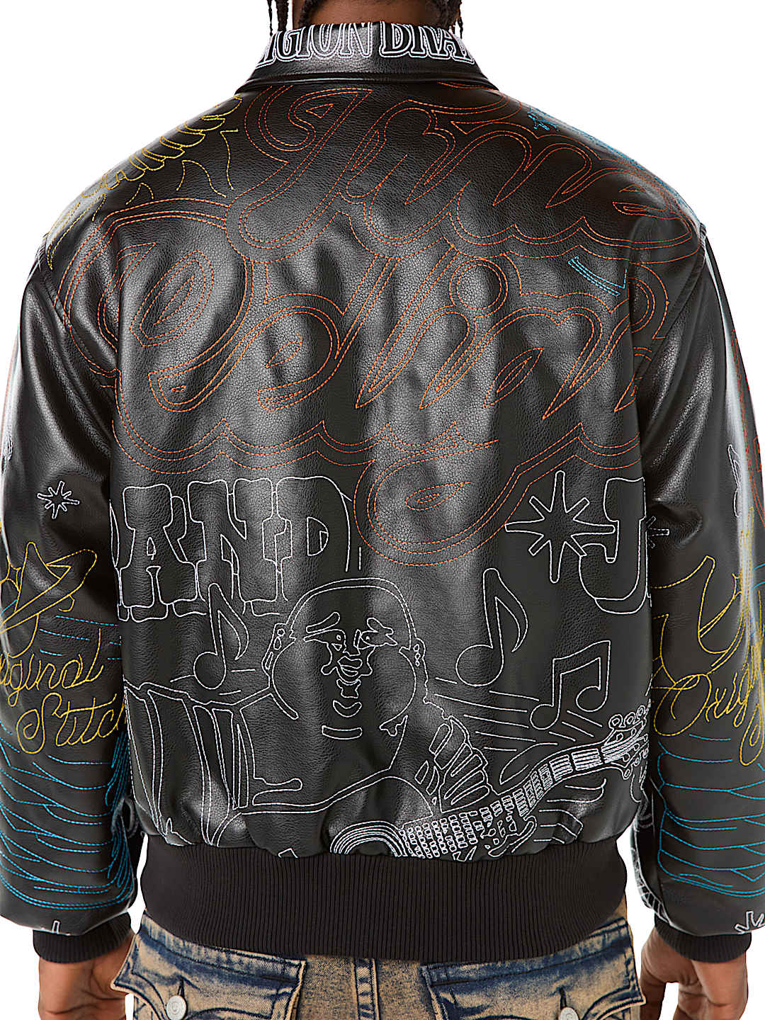 BLOUSON STYLE AVIATEUR R&Eacute;TRO TROPH&Eacute;E
