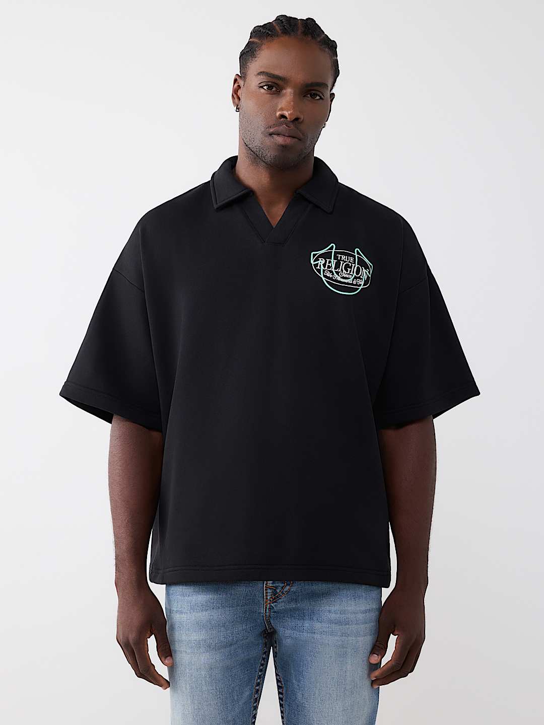 TIGER LOGO OVERSIZED POLO SHIRT, image 2