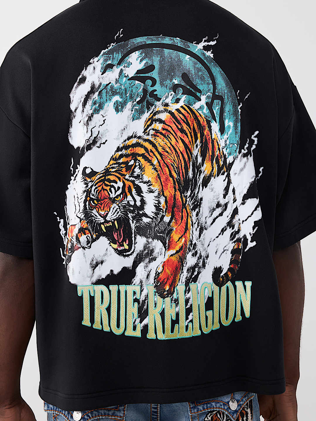 TIGER LOGO OVERSIZED POLO SHIRT, image 5