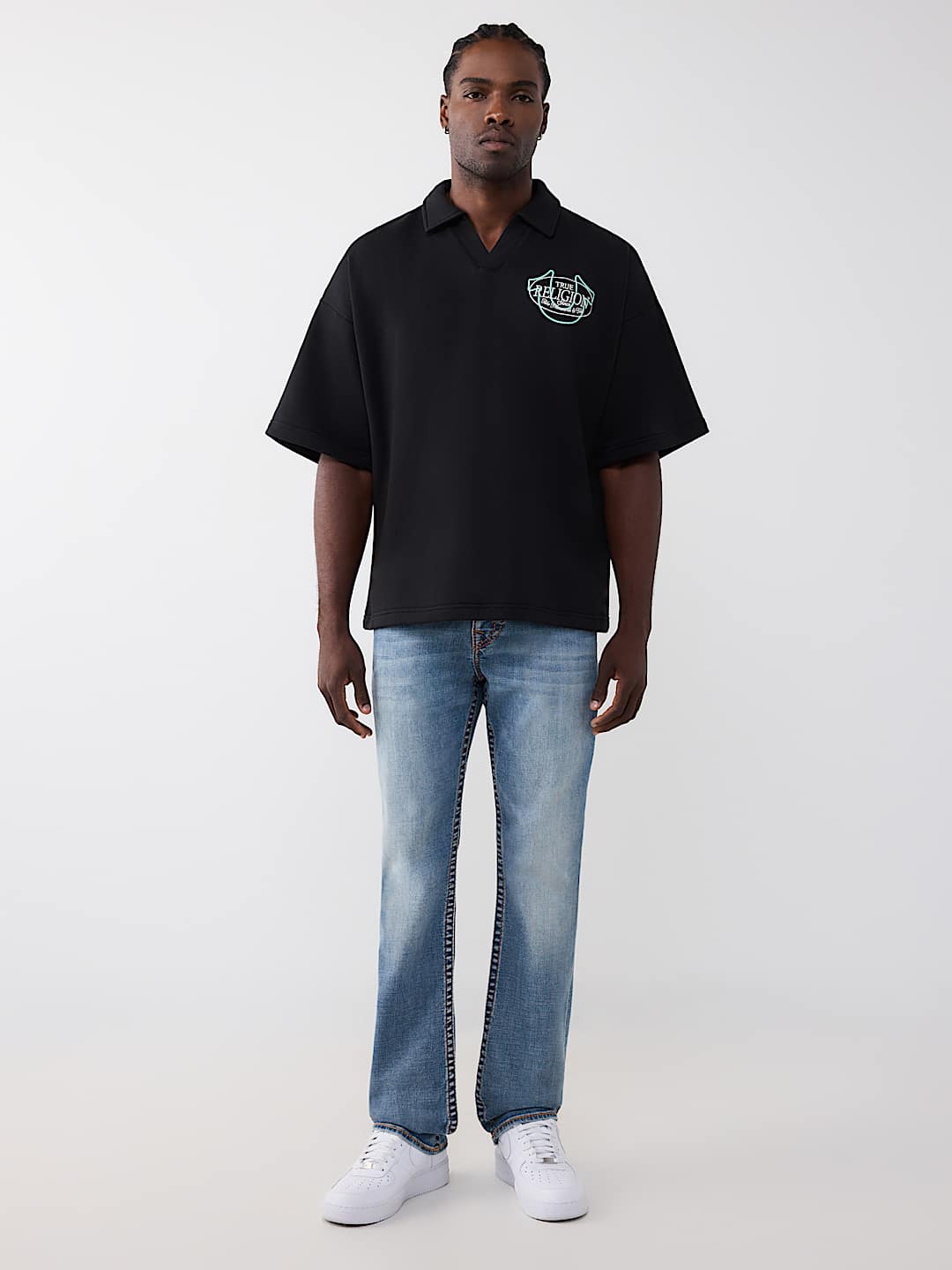 TIGER LOGO OVERSIZED POLO SHIRT, image 6