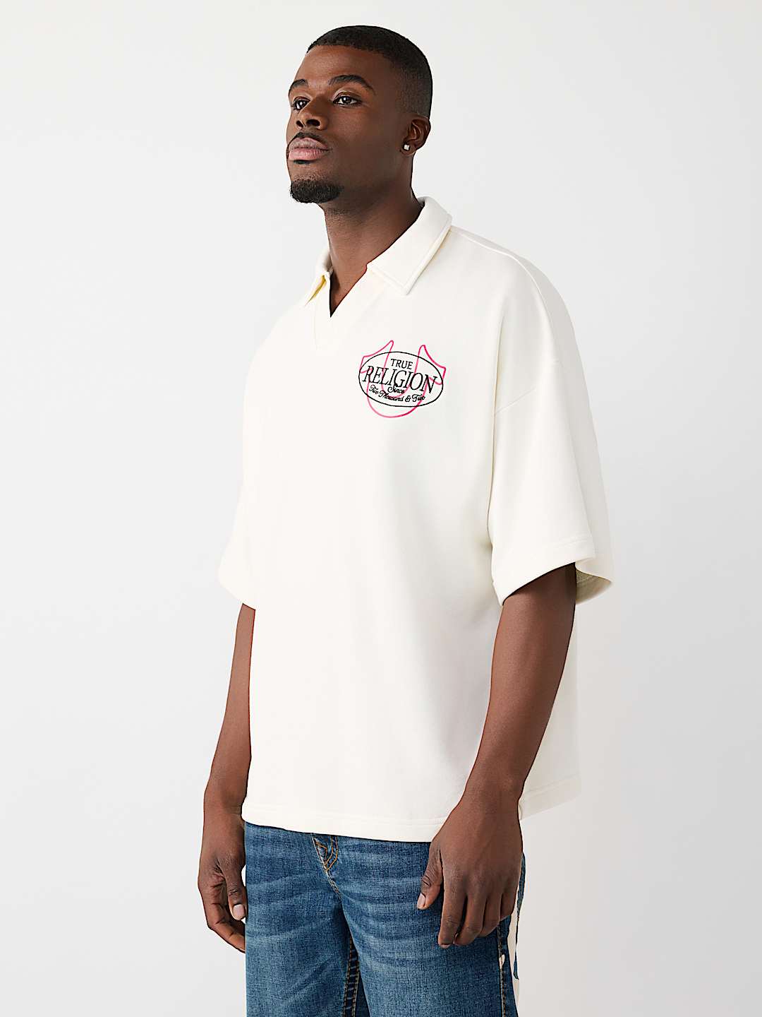 POLO SURDIMENSIONN&Eacute; AVEC LOGO DE TIGRE