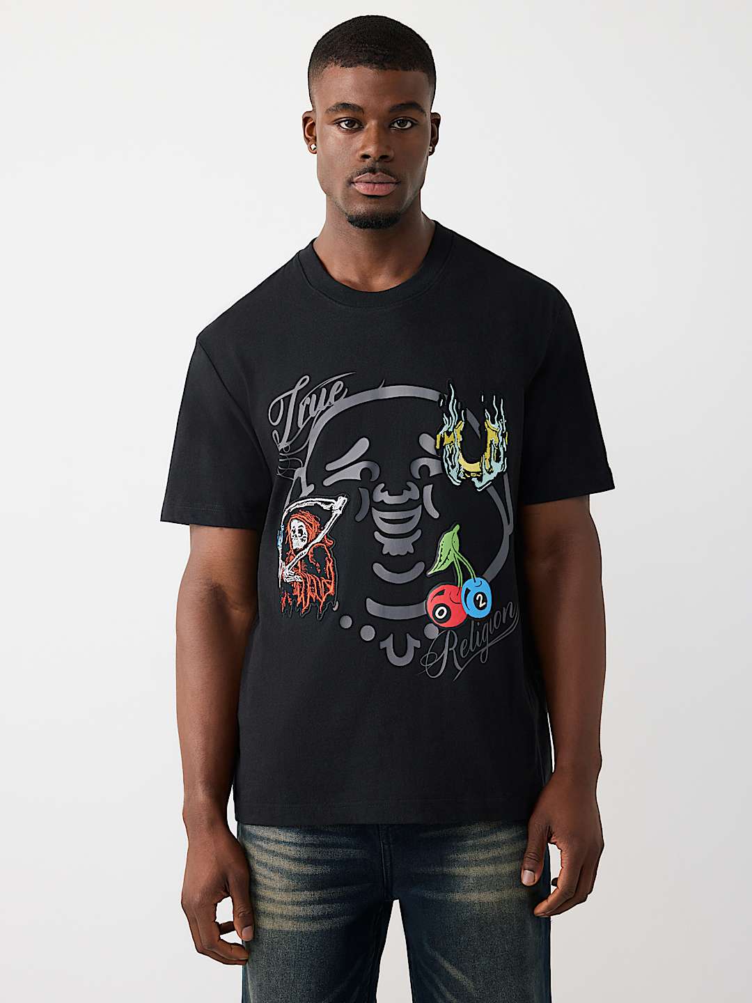 CAMISETA PESADA CON ROSTRO DE BUDA, image 2