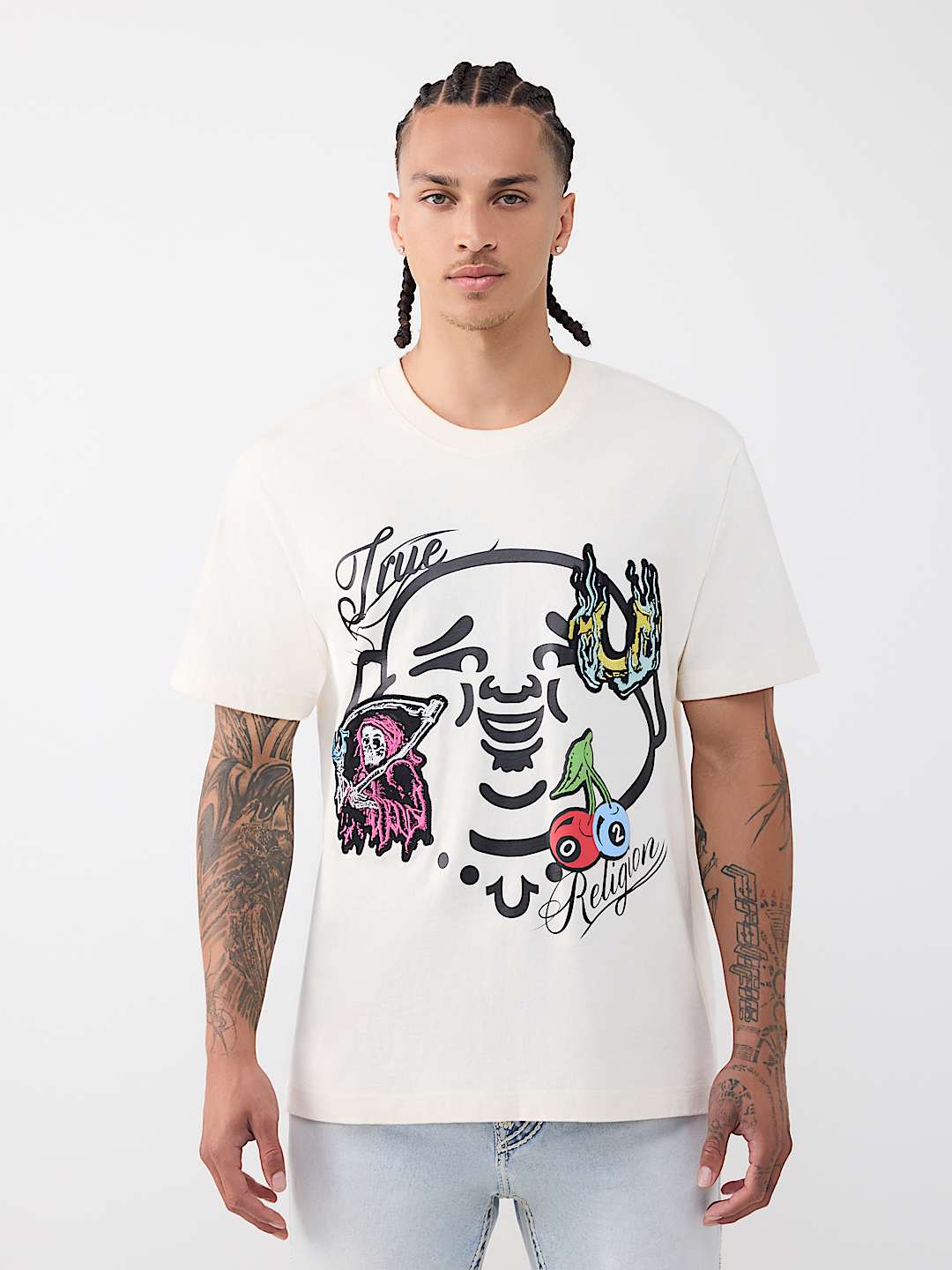 CAMISETA PESADA CON ROSTRO DE BUDA, image 2