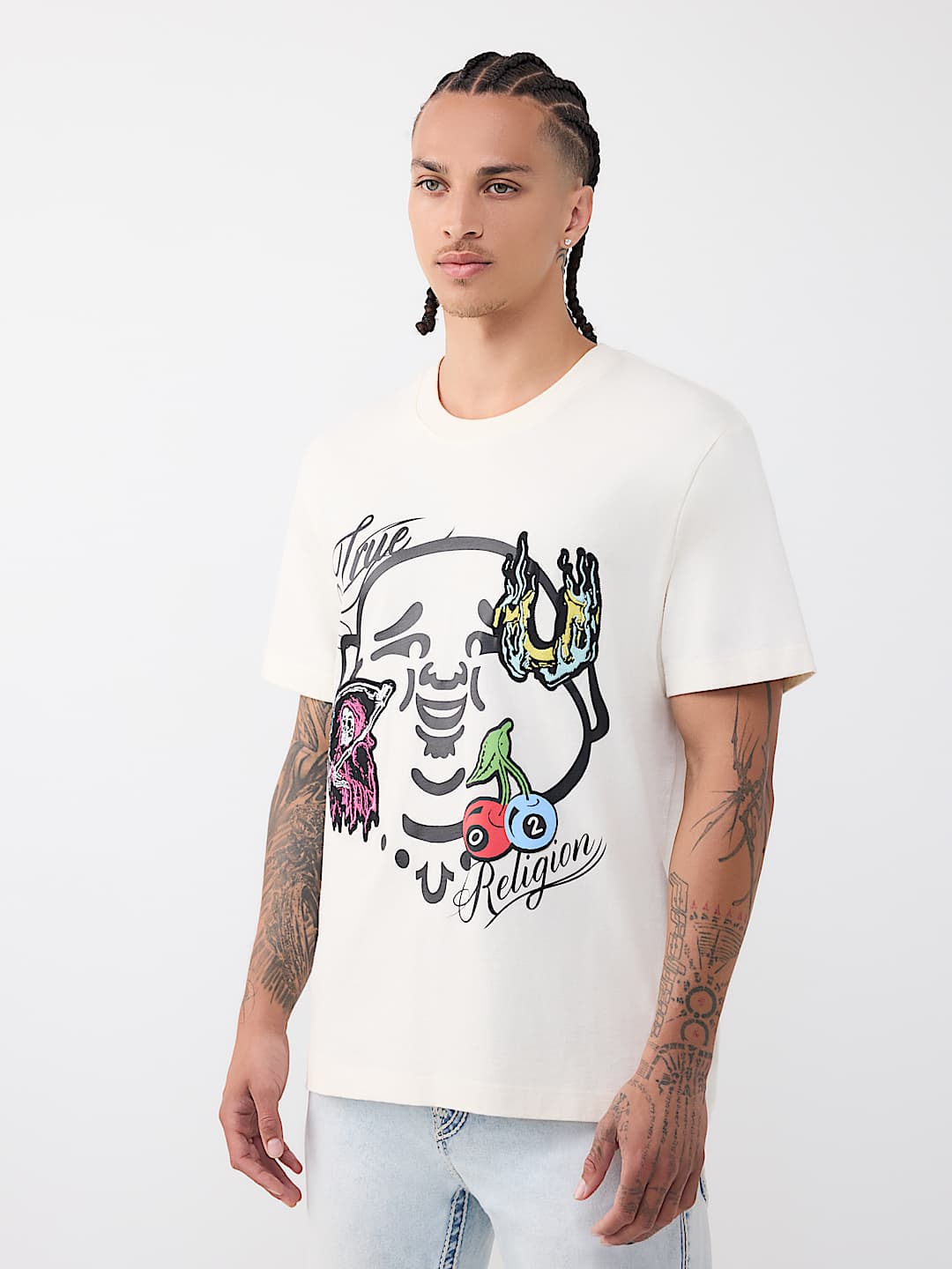CAMISETA PESADA CON ROSTRO DE BUDA, image 3