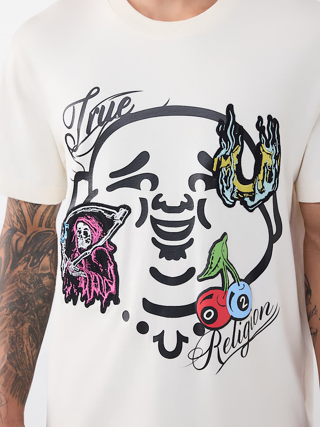 CAMISETA PESADA CON ROSTRO DE BUDA, image 1