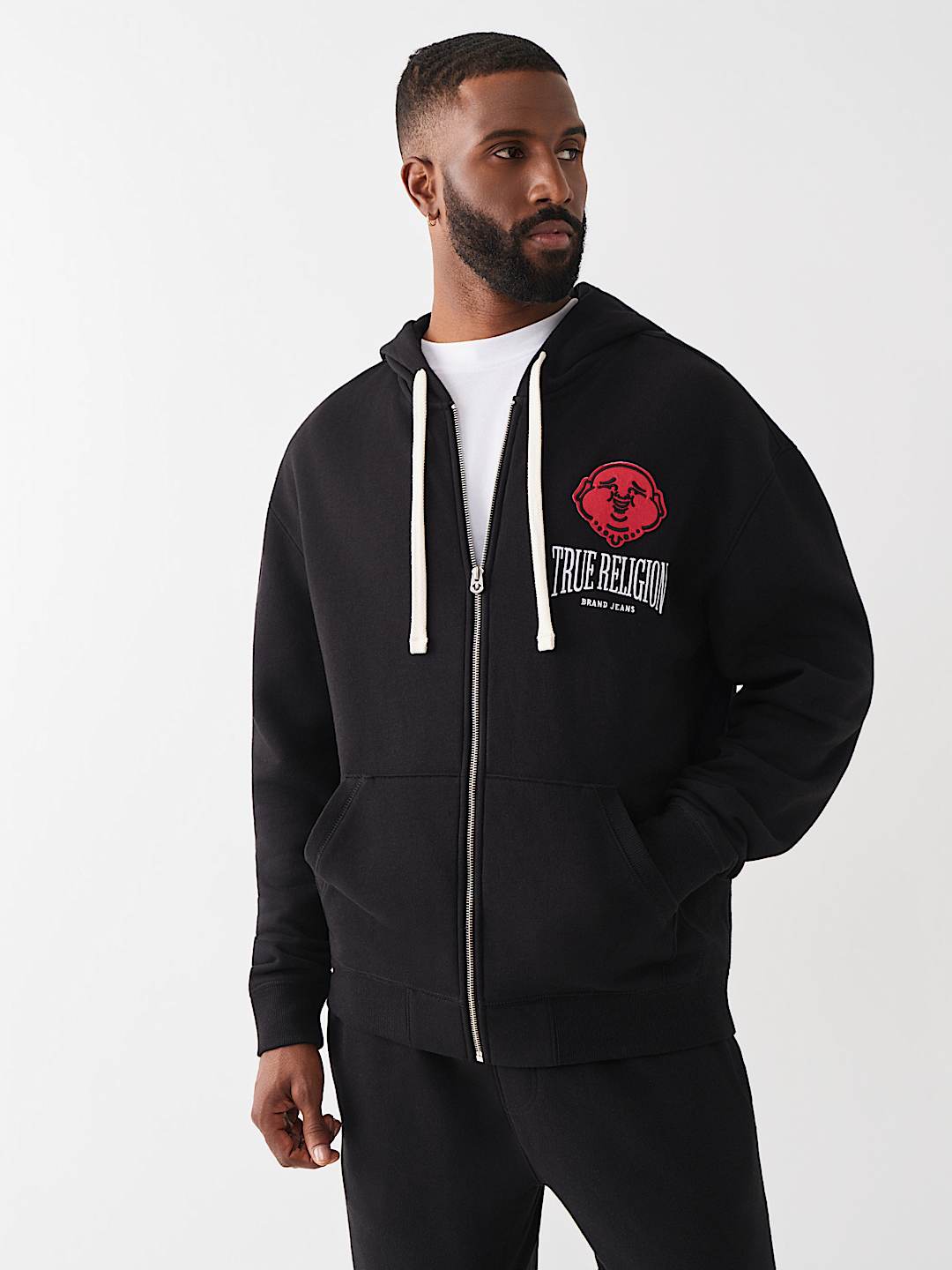 BUDDHA FLEECE ZIP HOODIE