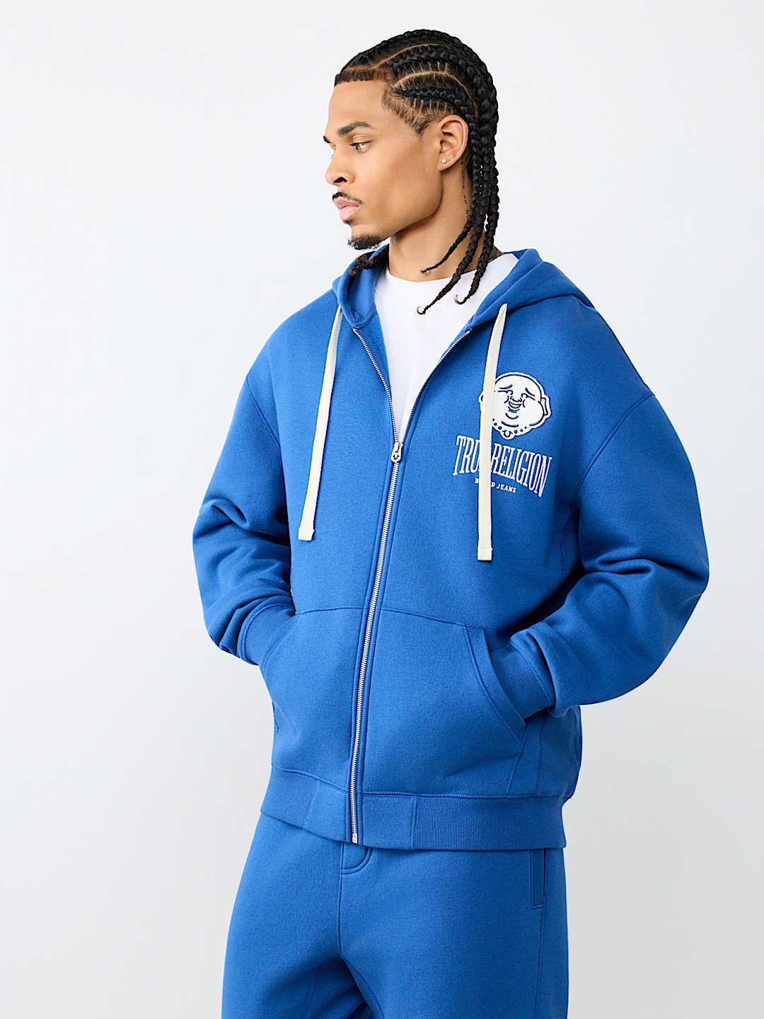BUDDHA FLEECE ZIP HOODIE