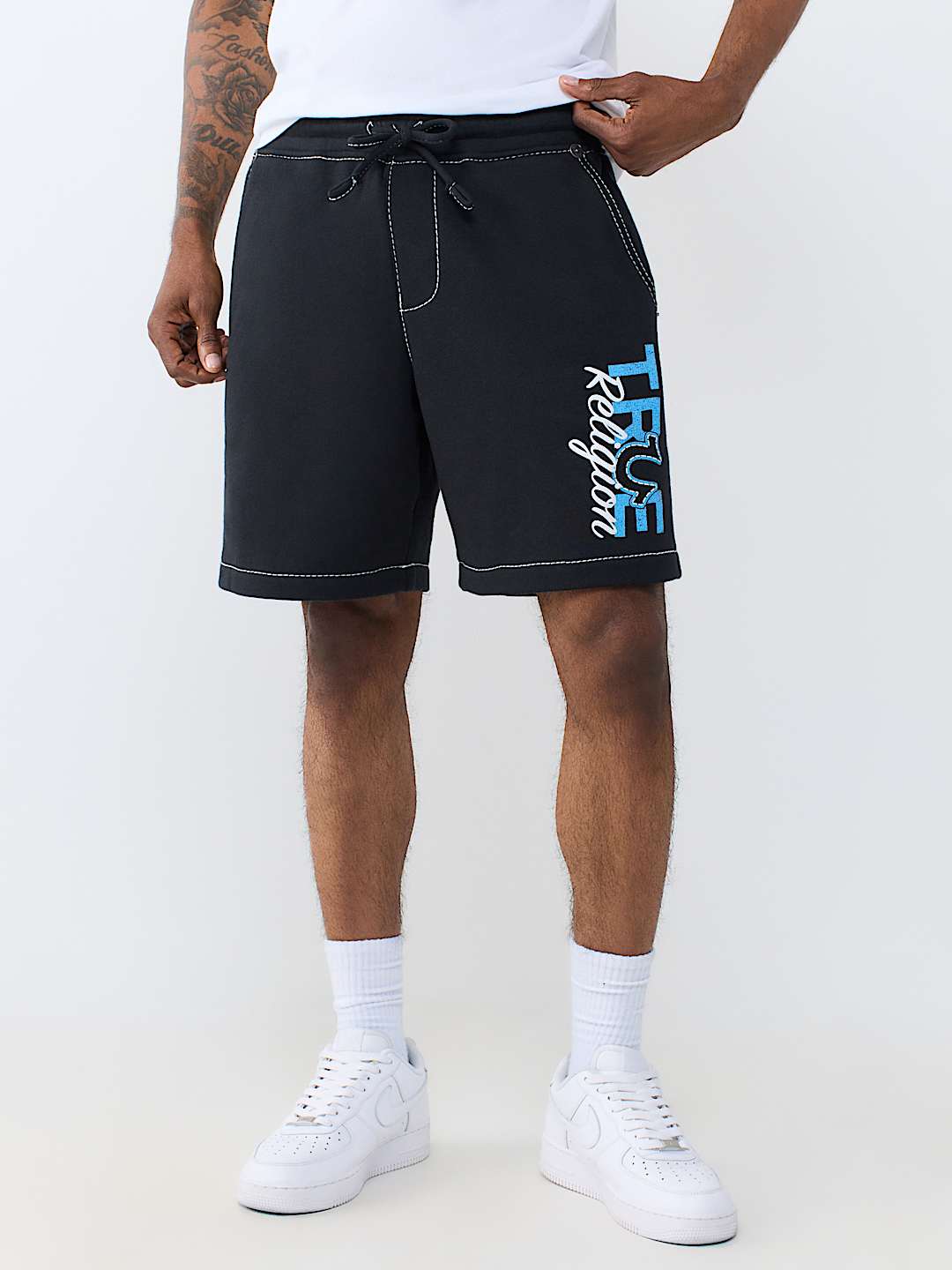 STAY TRUE LOGO BIG T FLEECE SHORT