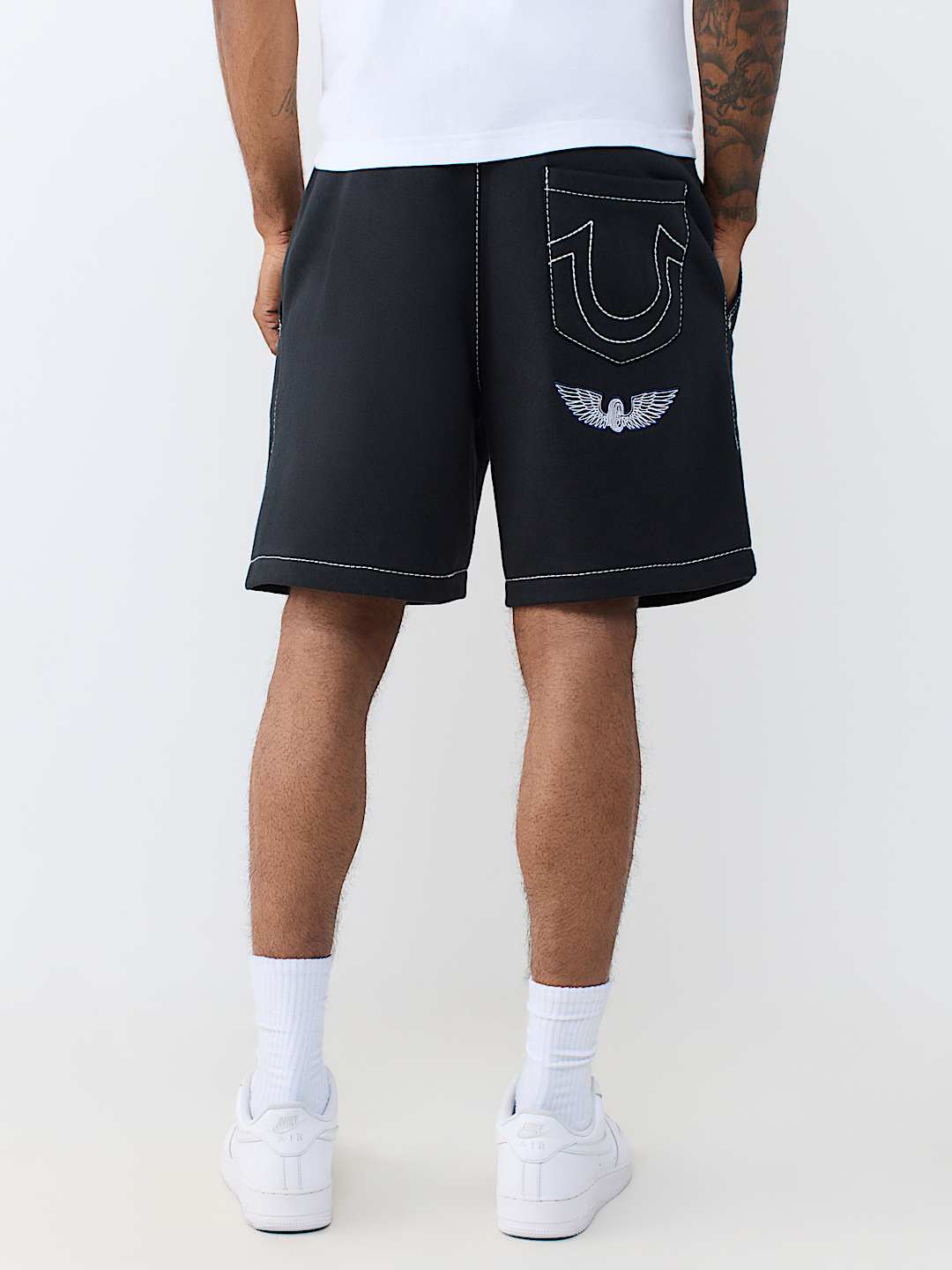 STAY TRUE LOGO BIG T FLEECE SHORT