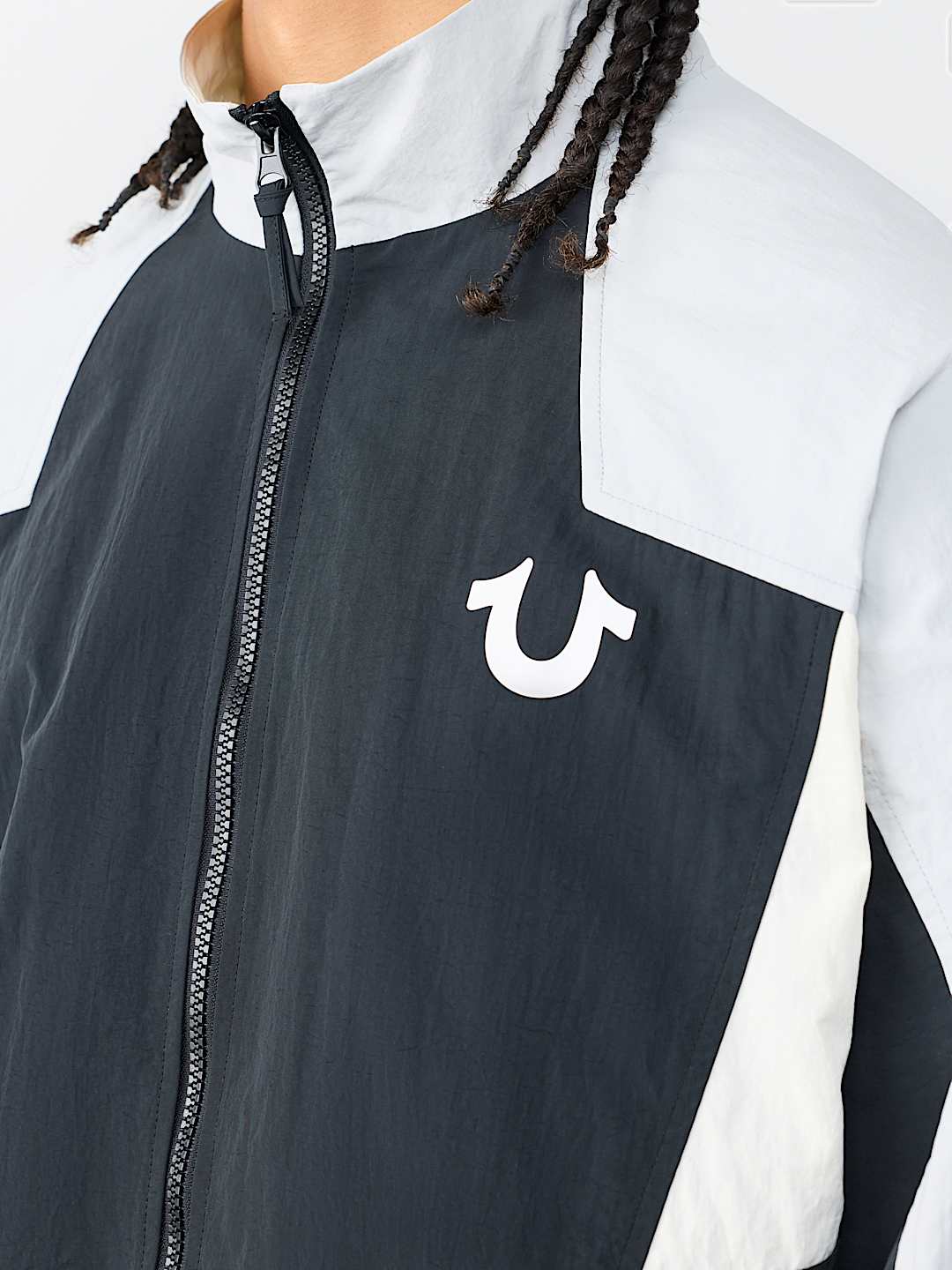 COLORBLOCK NYLON TRACK JACKET