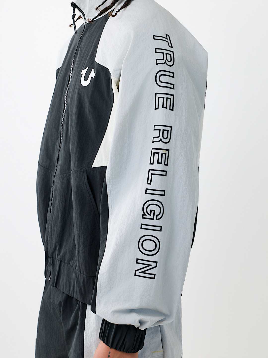 COLORBLOCK NYLON TRACK JACKET