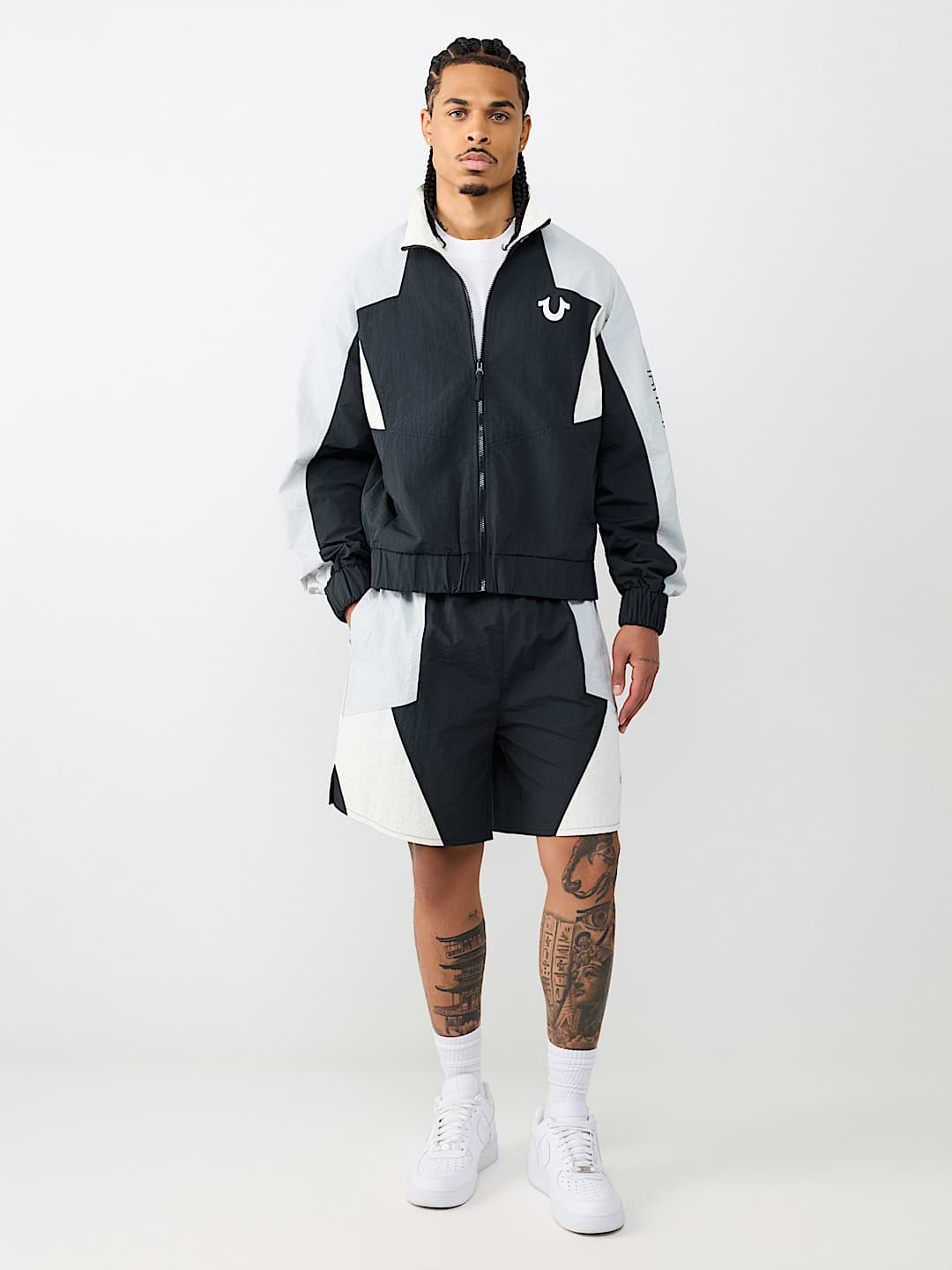 COLORBLOCK NYLON TRACK JACKET